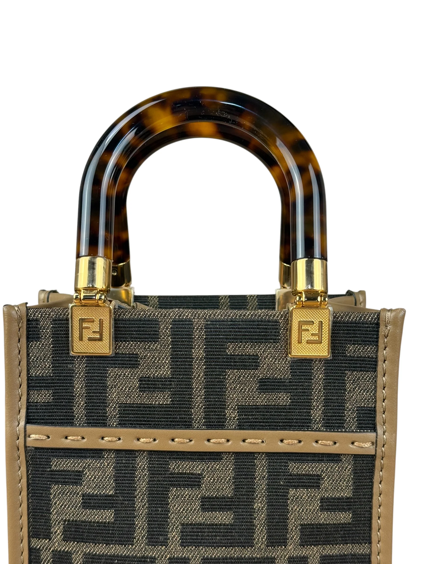 Fendi FF Zucca Mini Sunshine Shopping 2Way Tote - Image 4