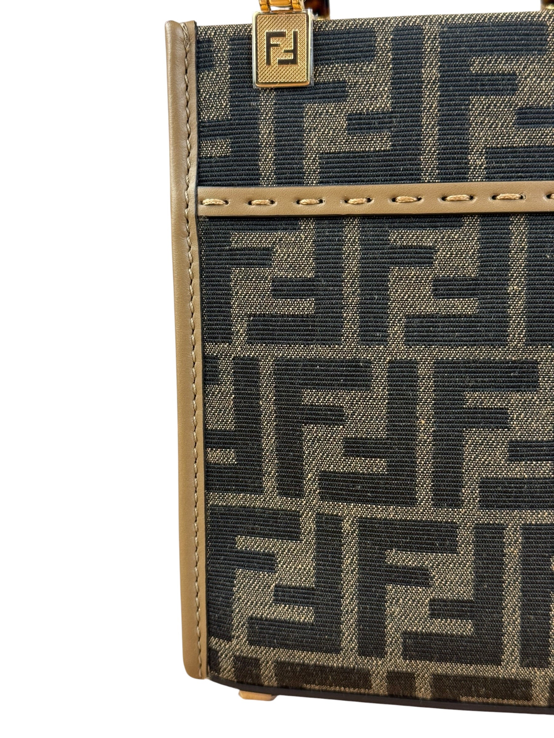 Fendi FF Zucca Mini Sunshine Shopping 2Way Tote - Image 5