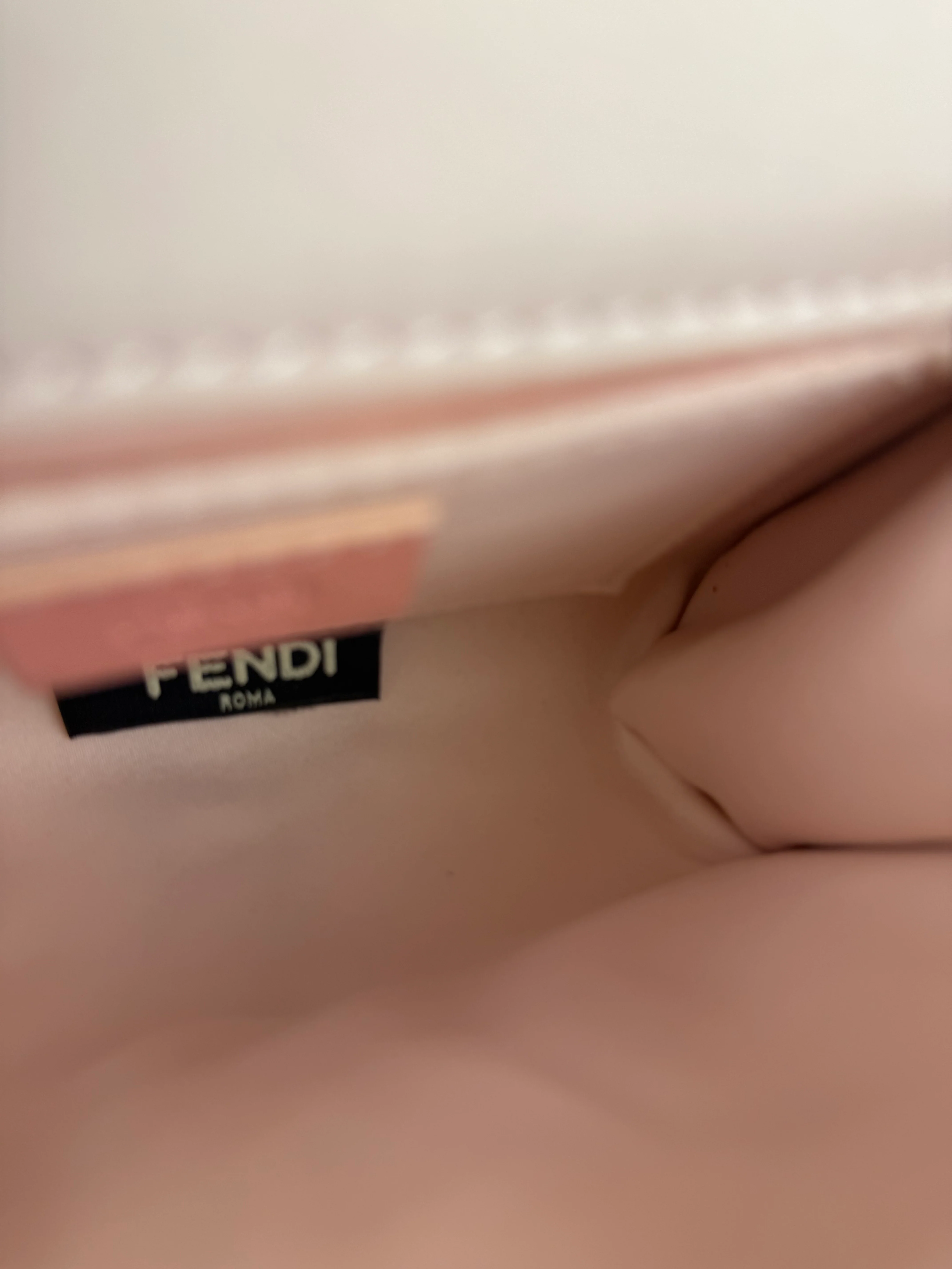 Fendi Pink Python Flower Studded Mini Chain Shoulder Bag - Image 15