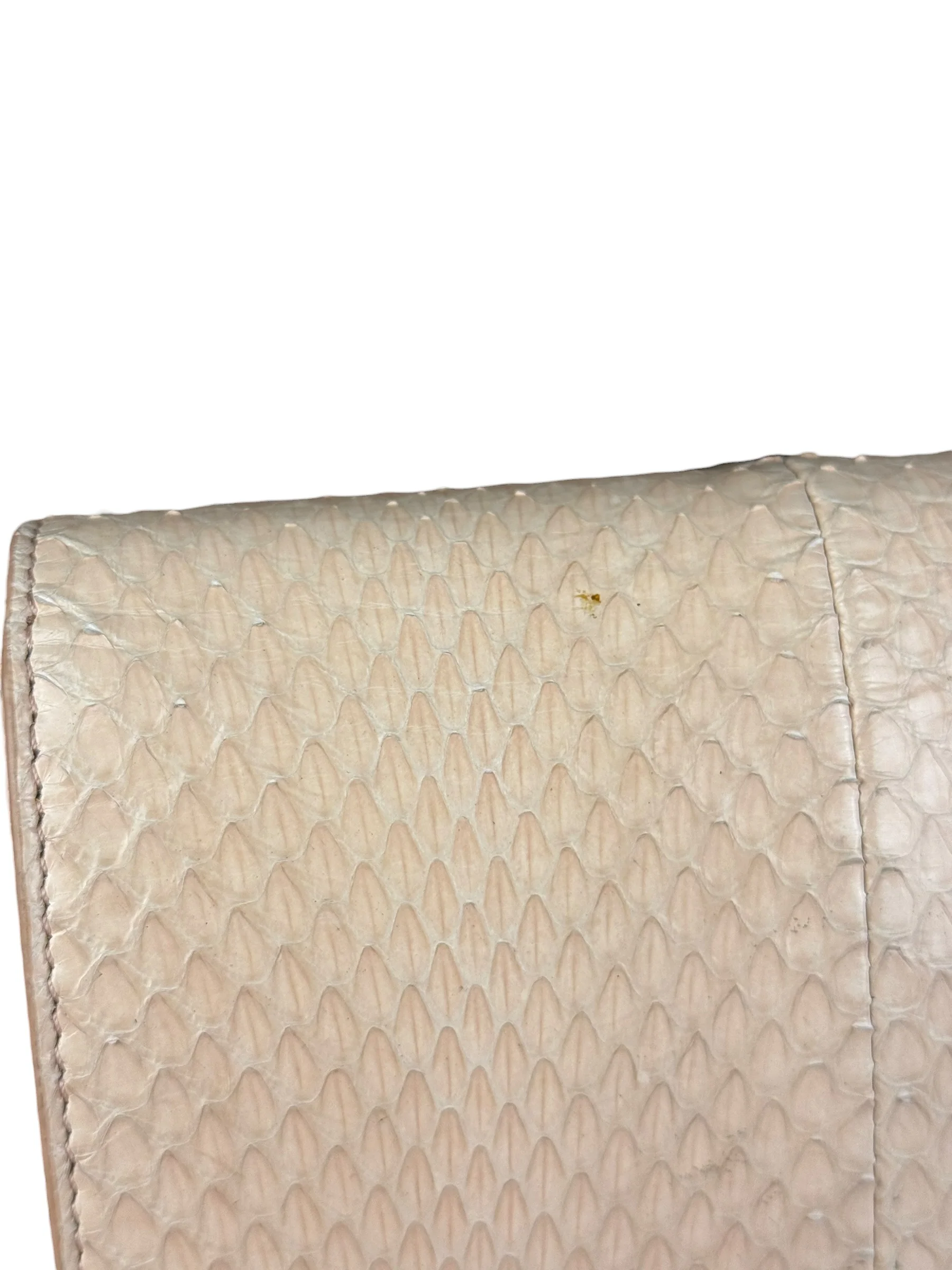Fendi Pink Python Flower Studded Mini Chain Shoulder Bag - Image 7