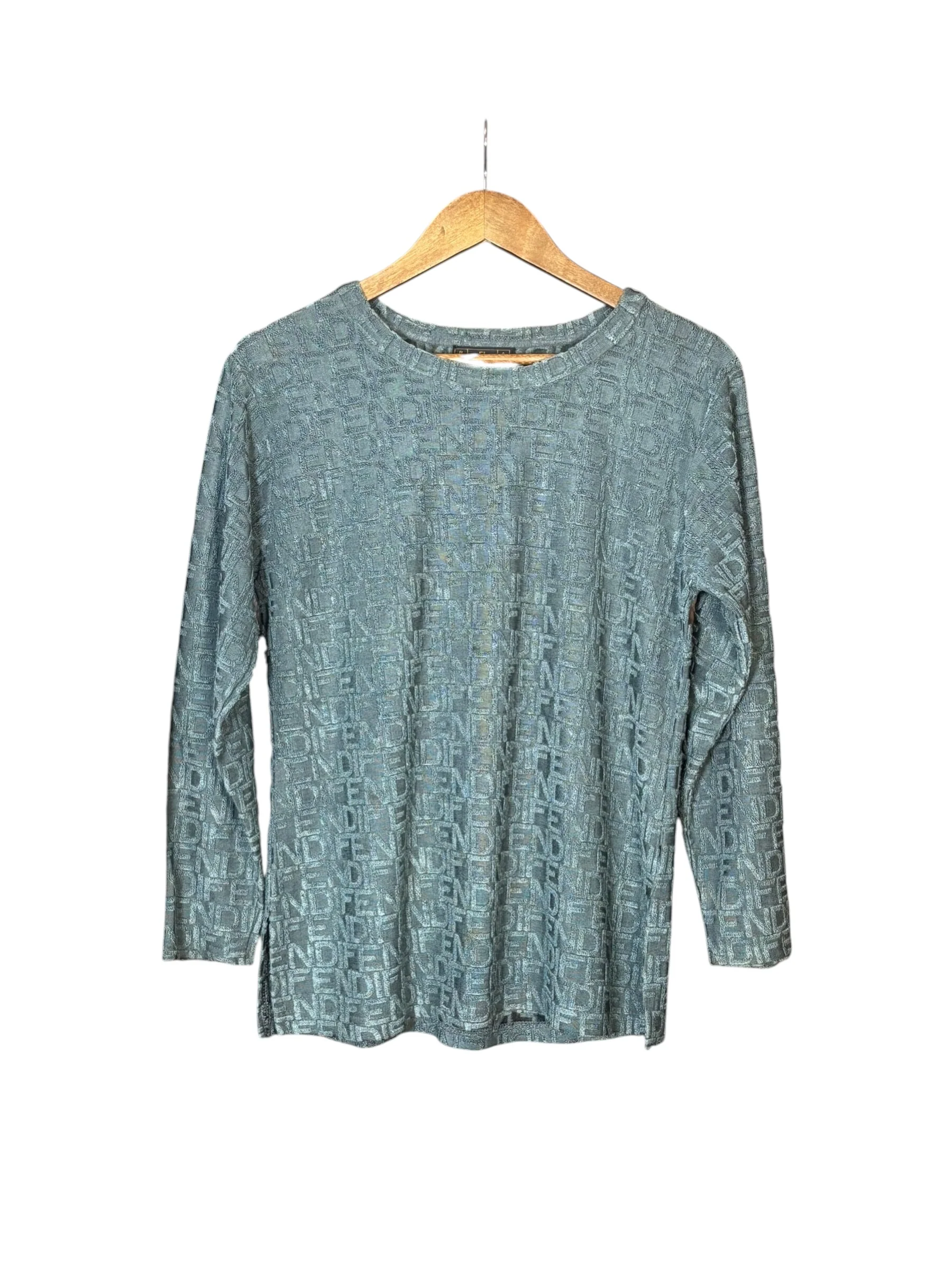 Fendi Vintage Dark Grey Logo Sweater