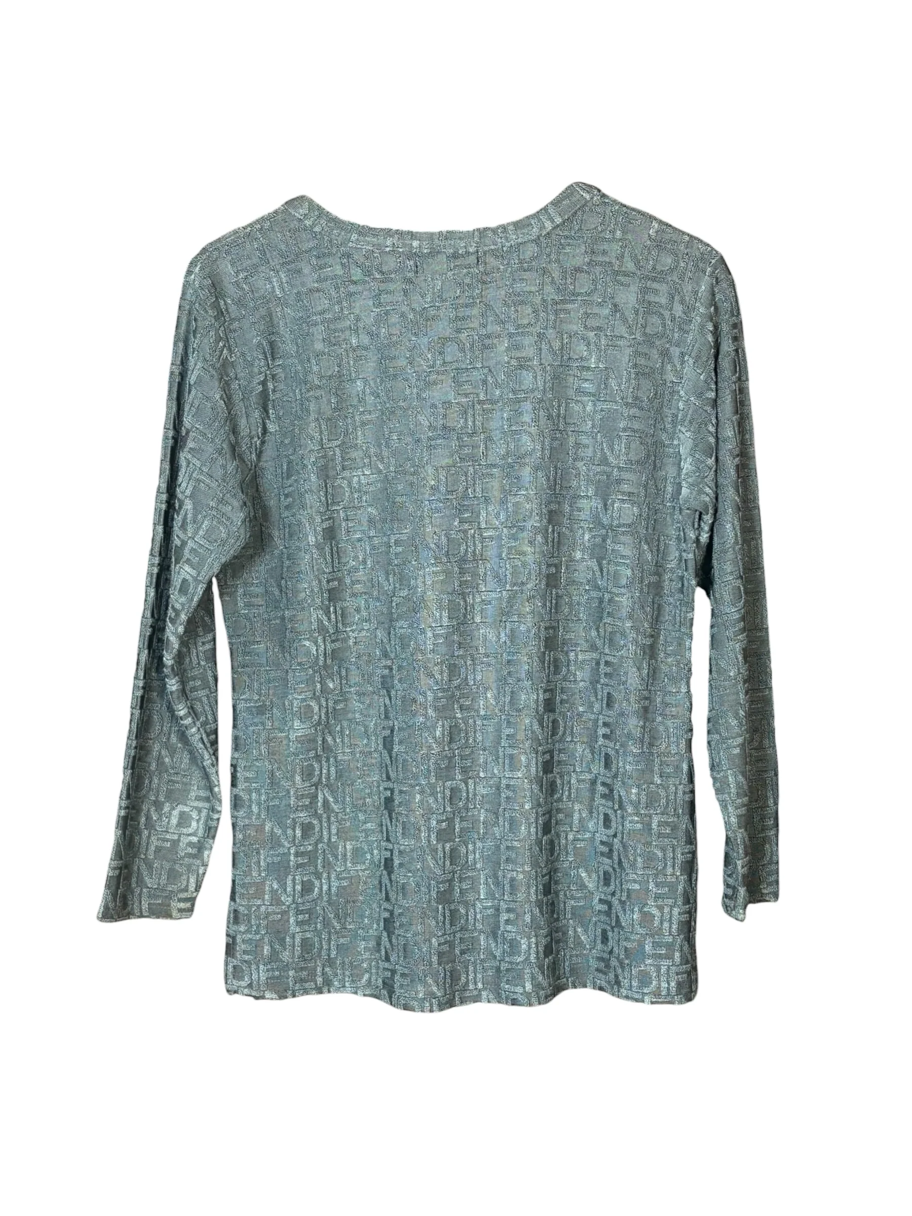 Fendi Vintage Dark Grey Logo Sweater - Image 2
