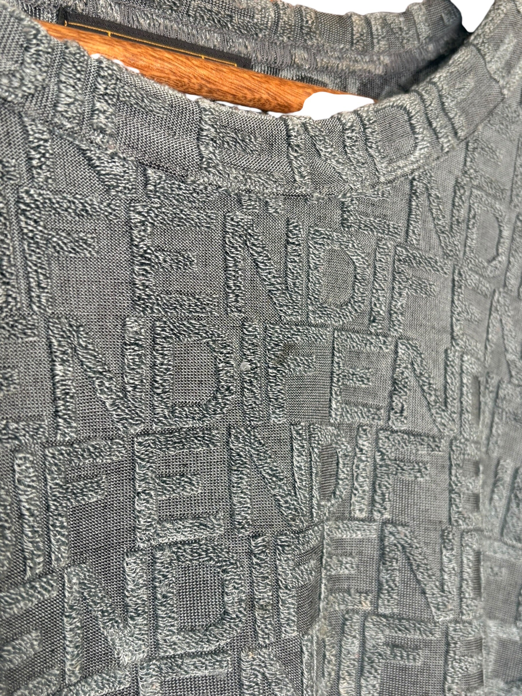 Fendi Vintage Dark Grey Logo Sweater - Image 6