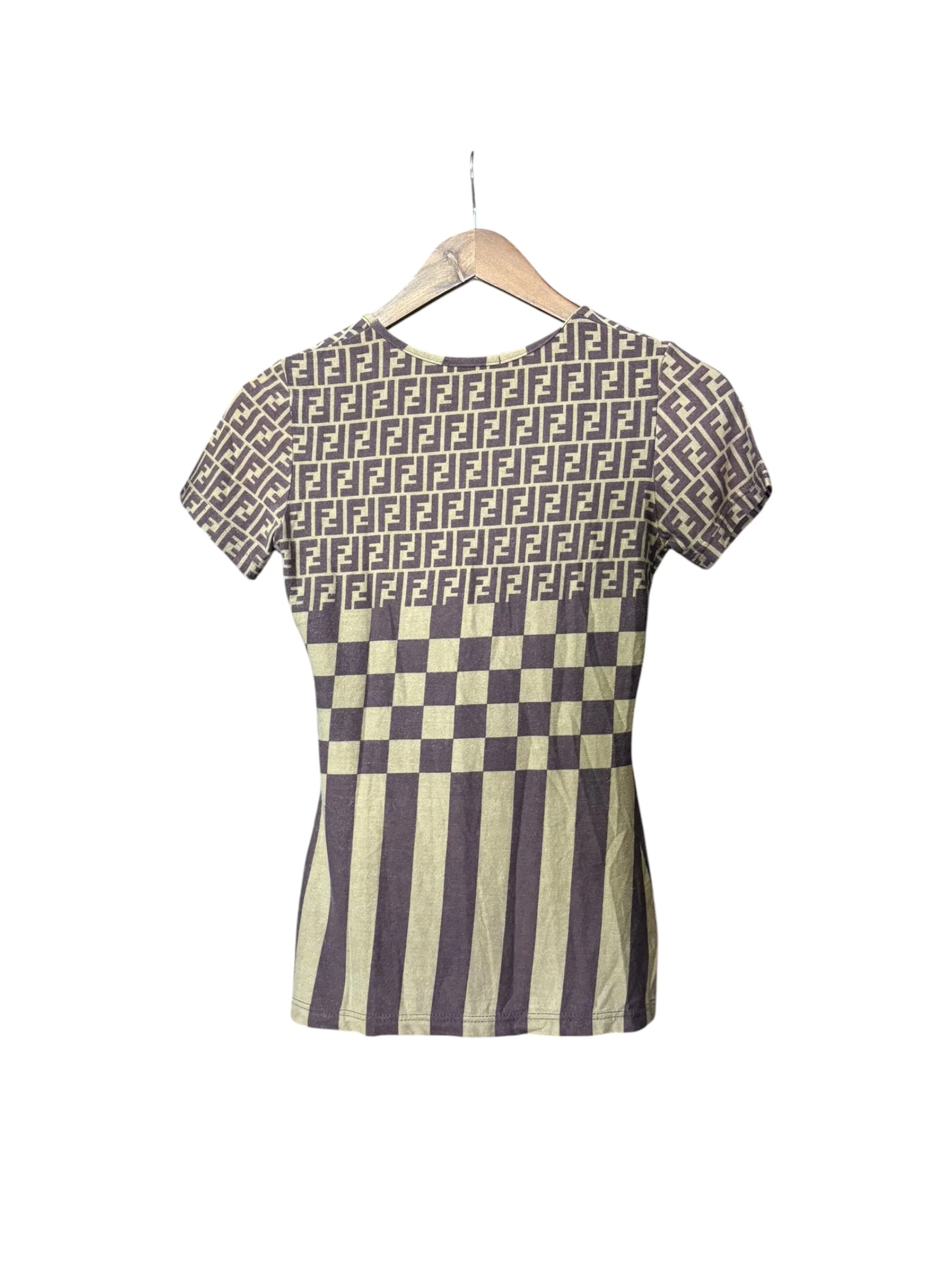 Fendi Vintage FF Multi Pattern Rayon Top - Image 2