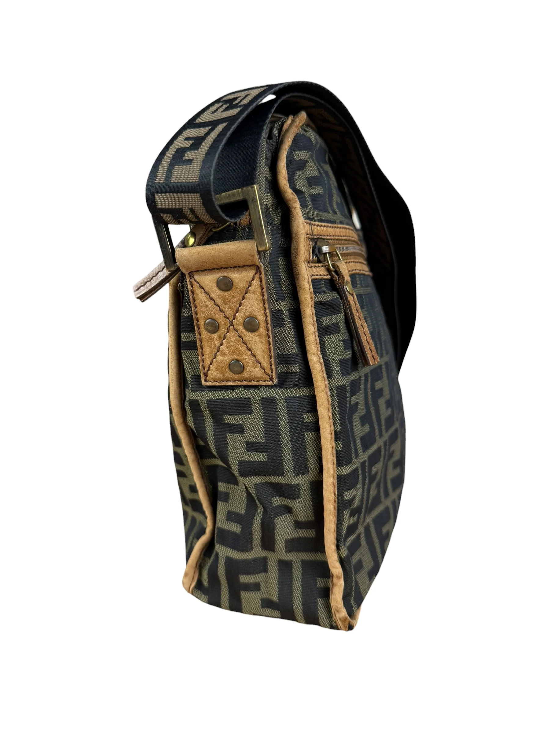 Fendi Zucca Messenger Bag - Image 6