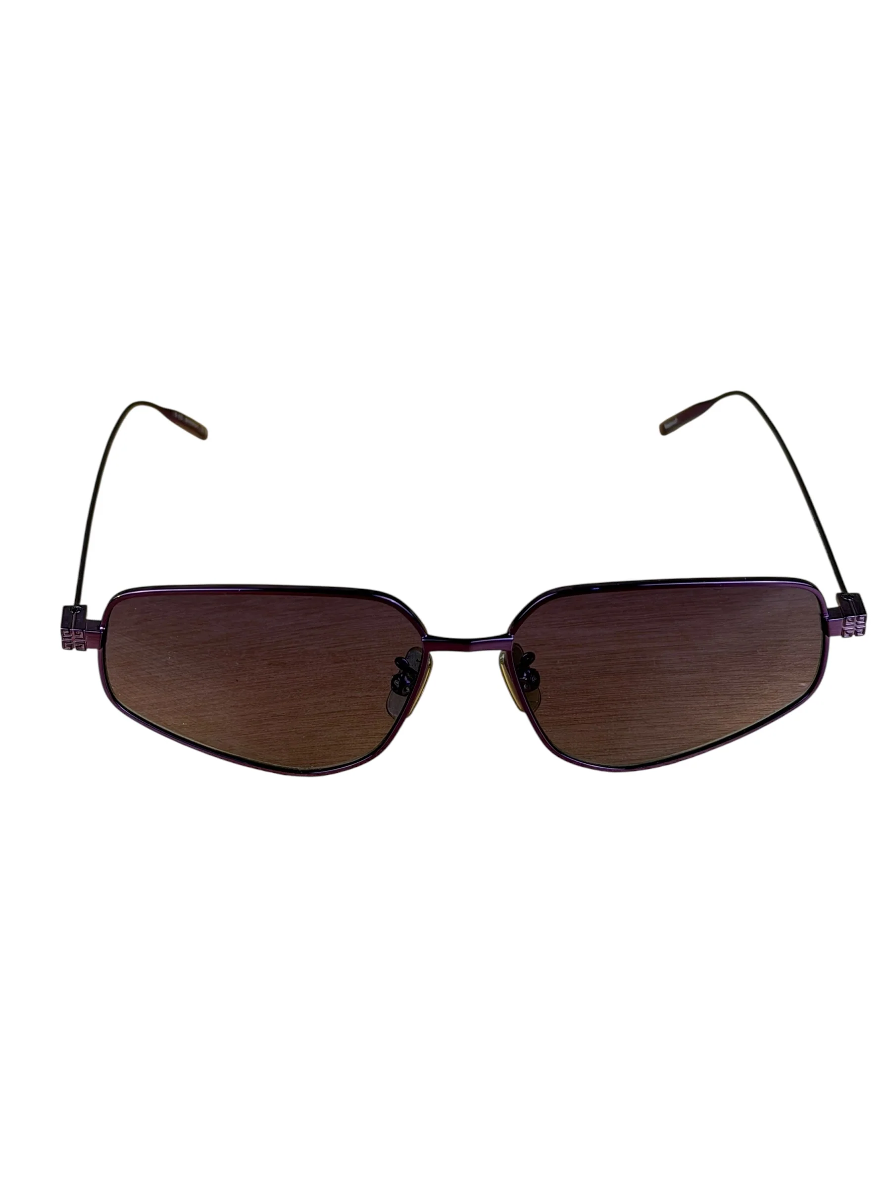 Givenchy Purple Metal Frame Sunglasses - Image 3