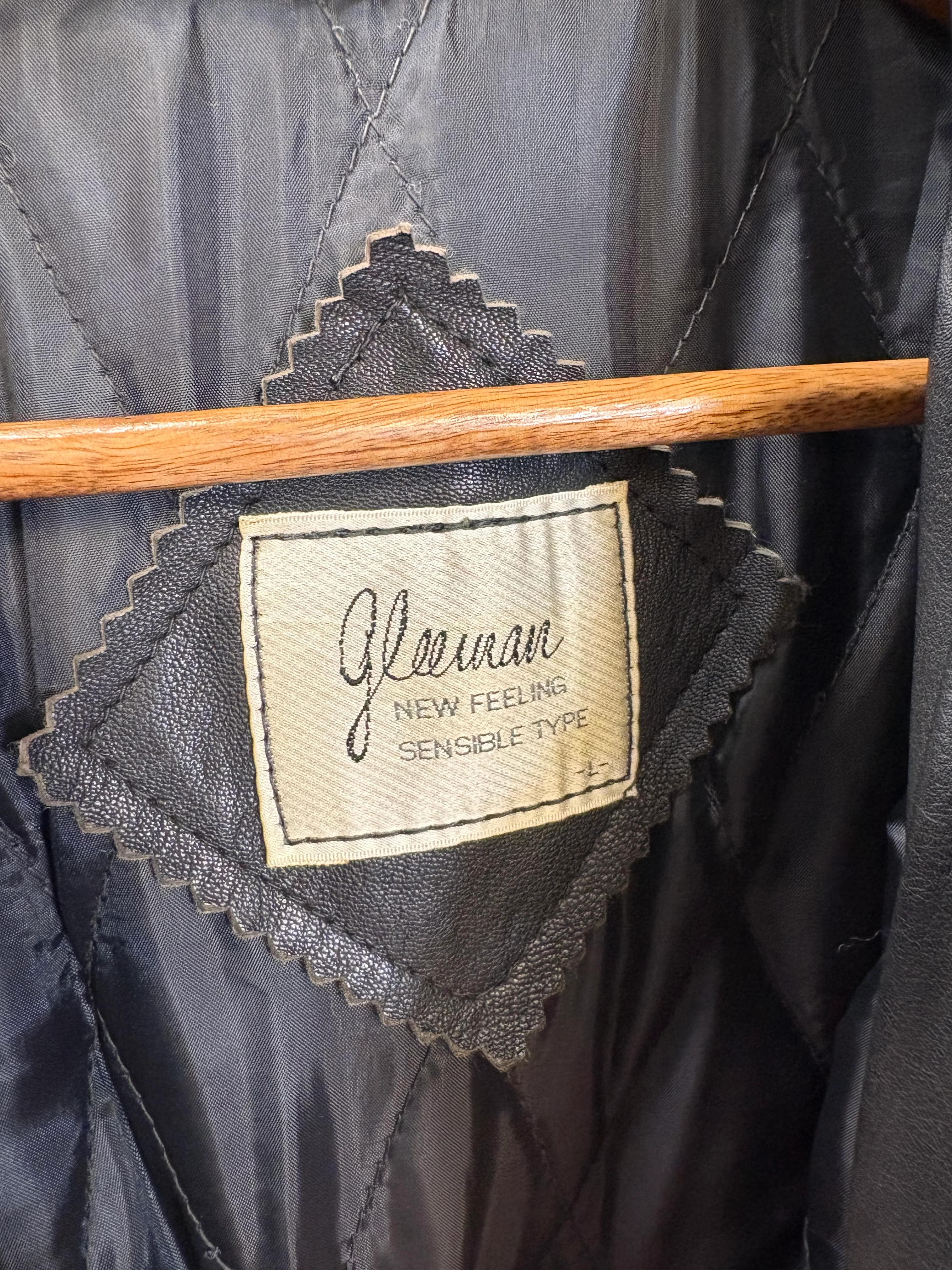 Gleman Vintage Black Leather Coat - Image 4