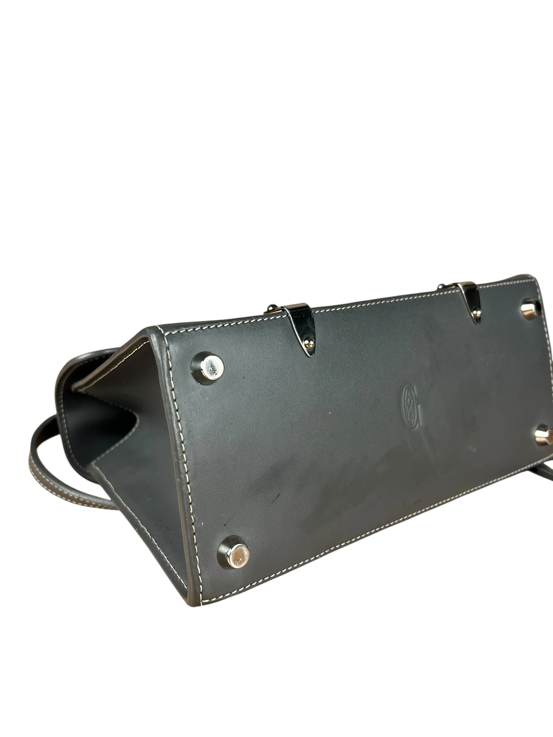 Goyard Mini Grey Goyardine Saigon Top Handle Bag - Image 5