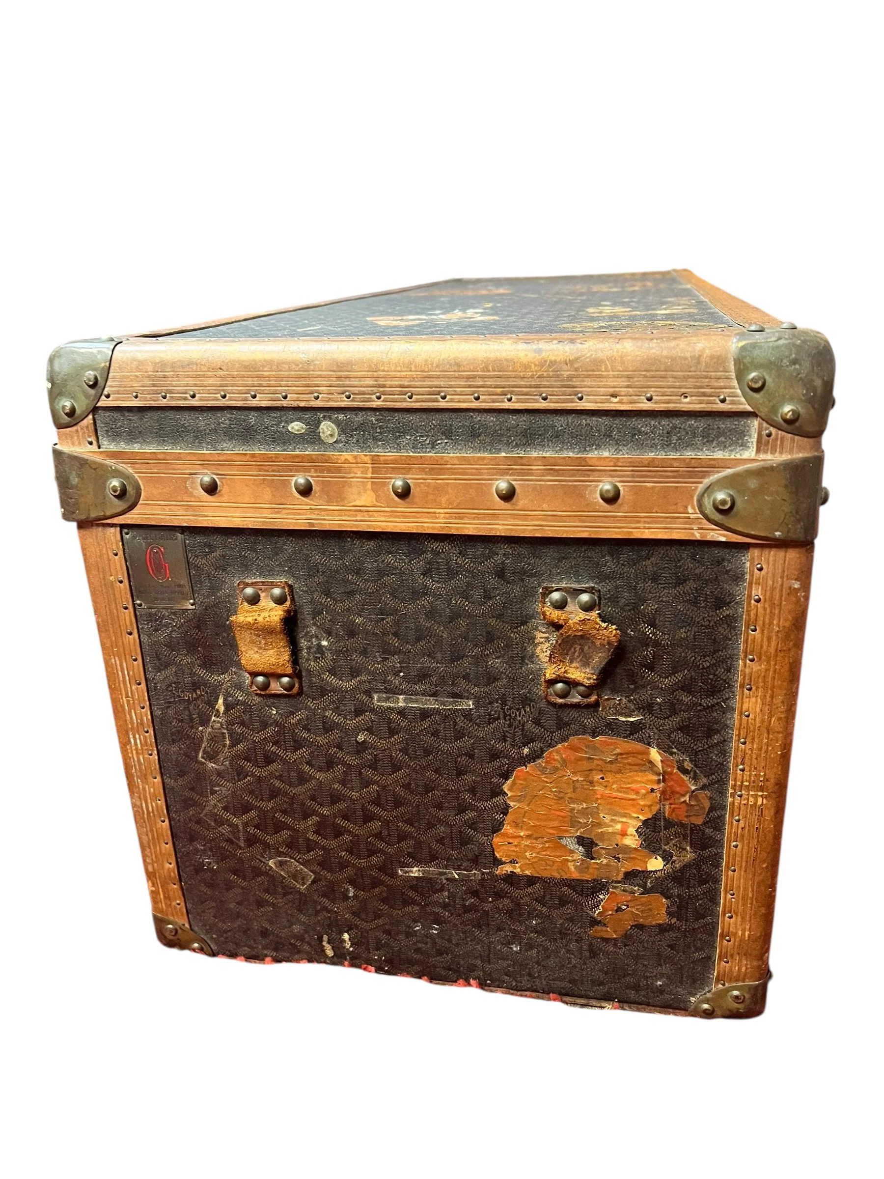 Goyard Vintage ca. 1930s Steamer Trunk - Image 3