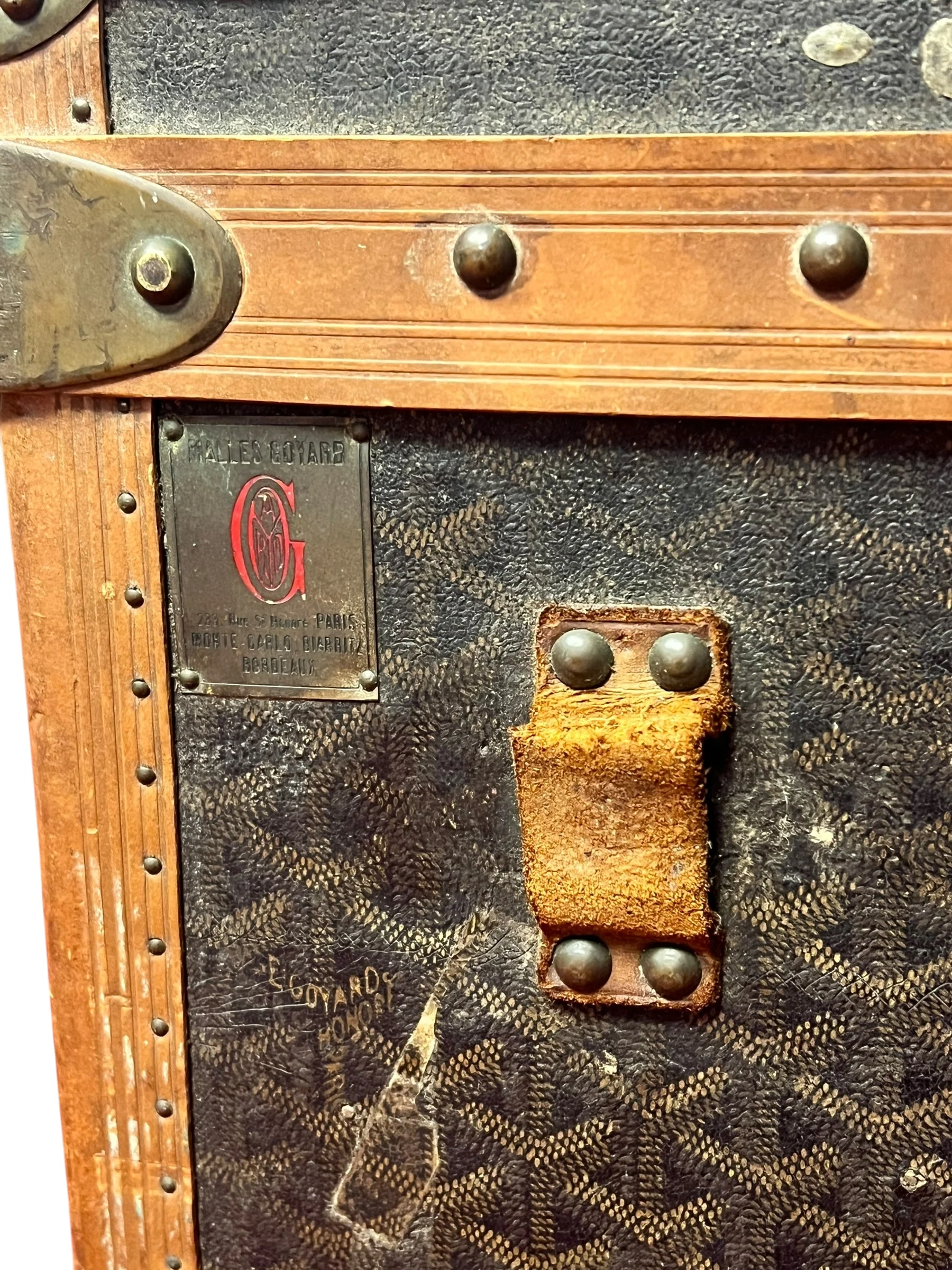 Goyard Vintage ca. 1930s Steamer Trunk - Image 7