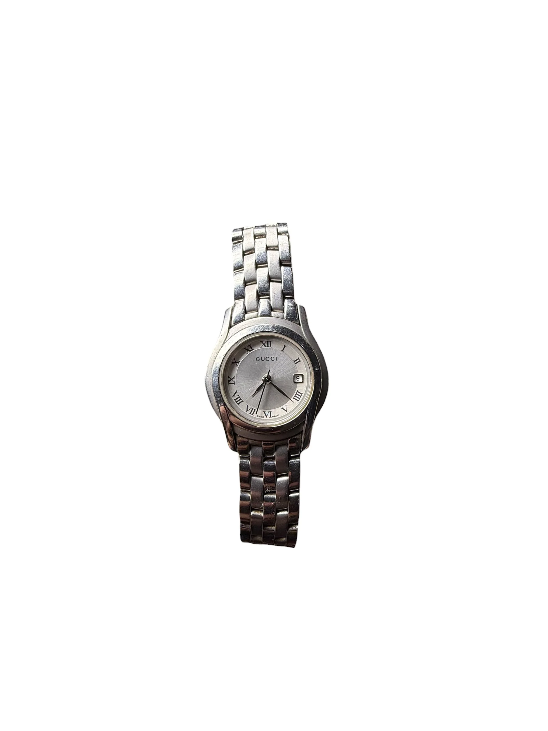 Gucci 5500L Silver Roman Dial - Image 3