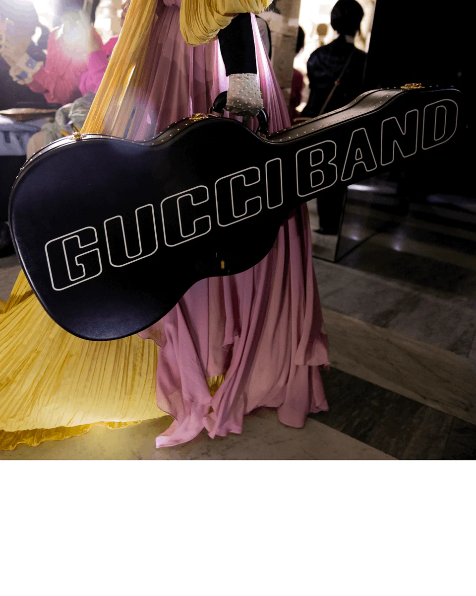 Gucci Band Leather Guitar Case Rare Limited Edition - Image 2