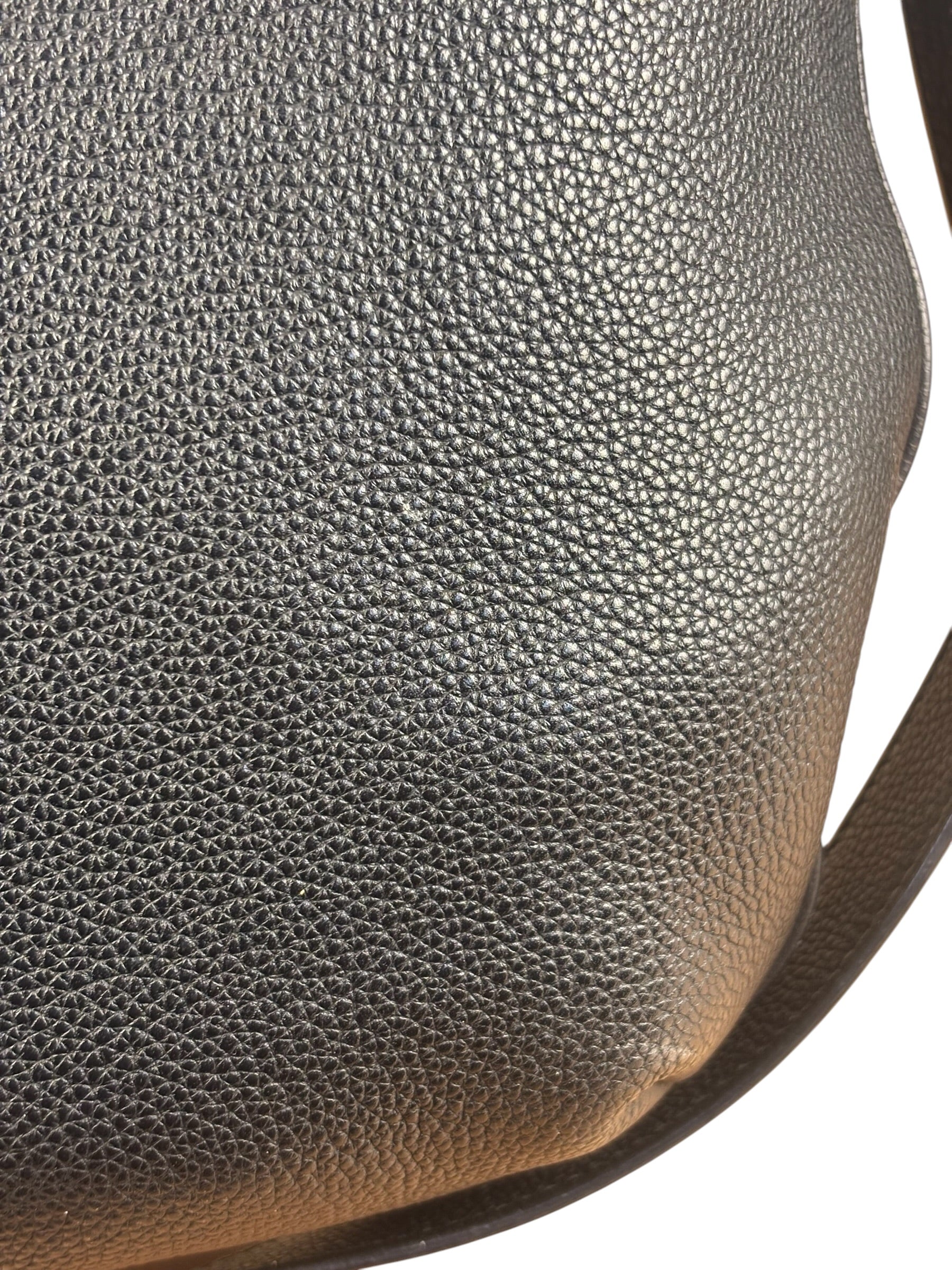 Gucci Black Pebbled Leather Half Moon Hobo Bag - Image 12