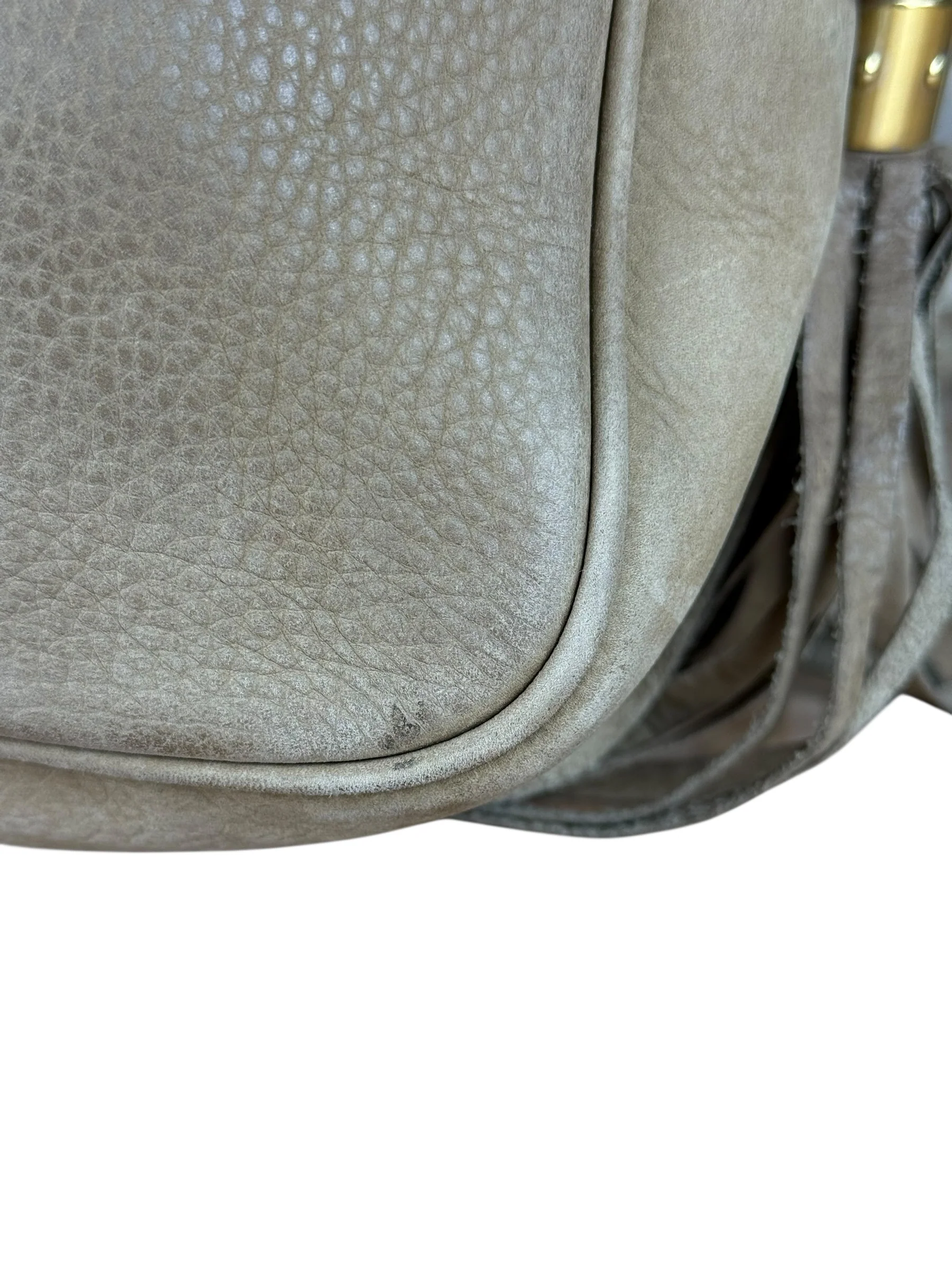 Gucci Brown Suede Soho Disco Crossbody Beige - Image 15