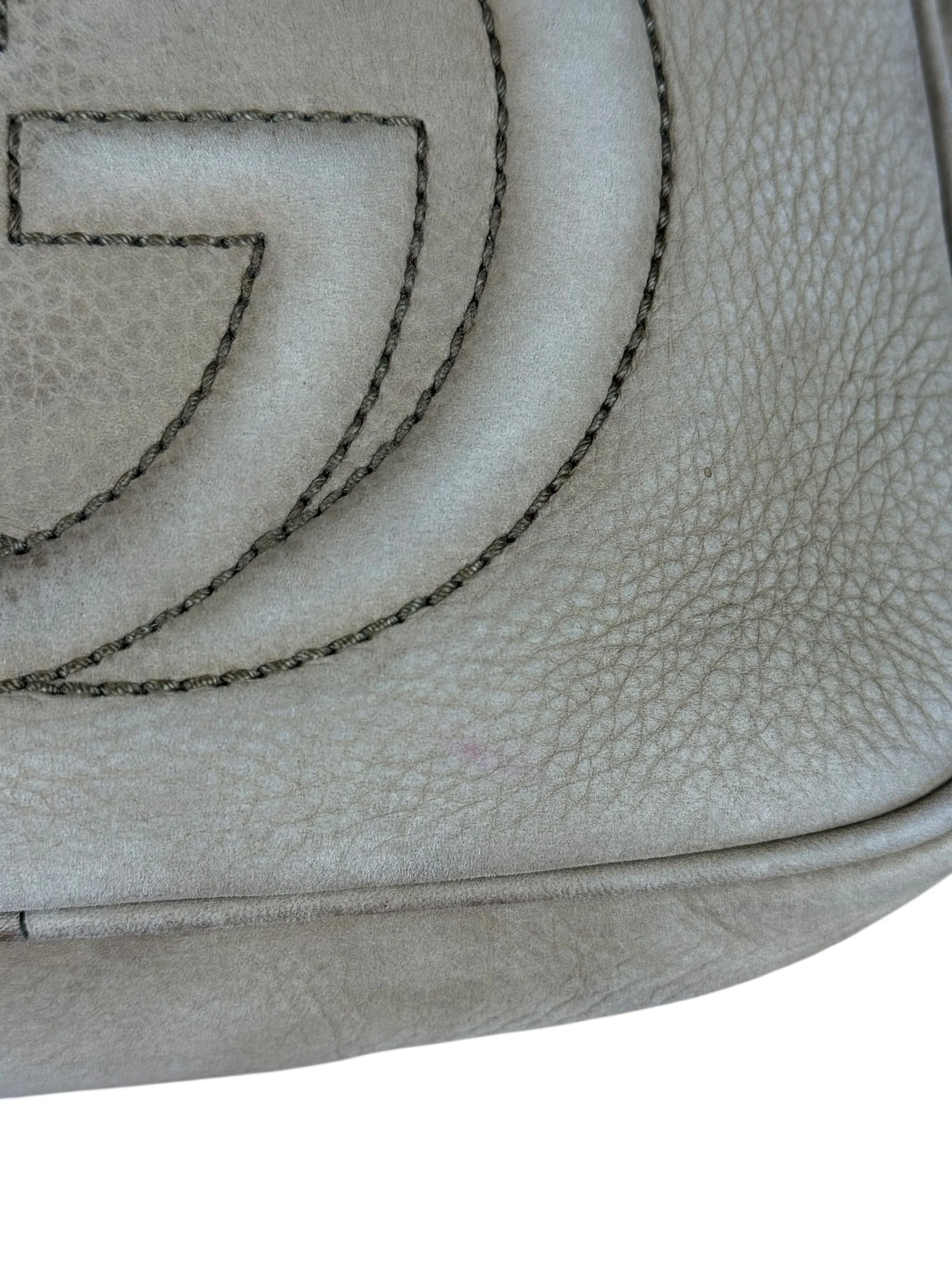 Gucci Brown Suede Soho Disco Crossbody Beige - Image 16