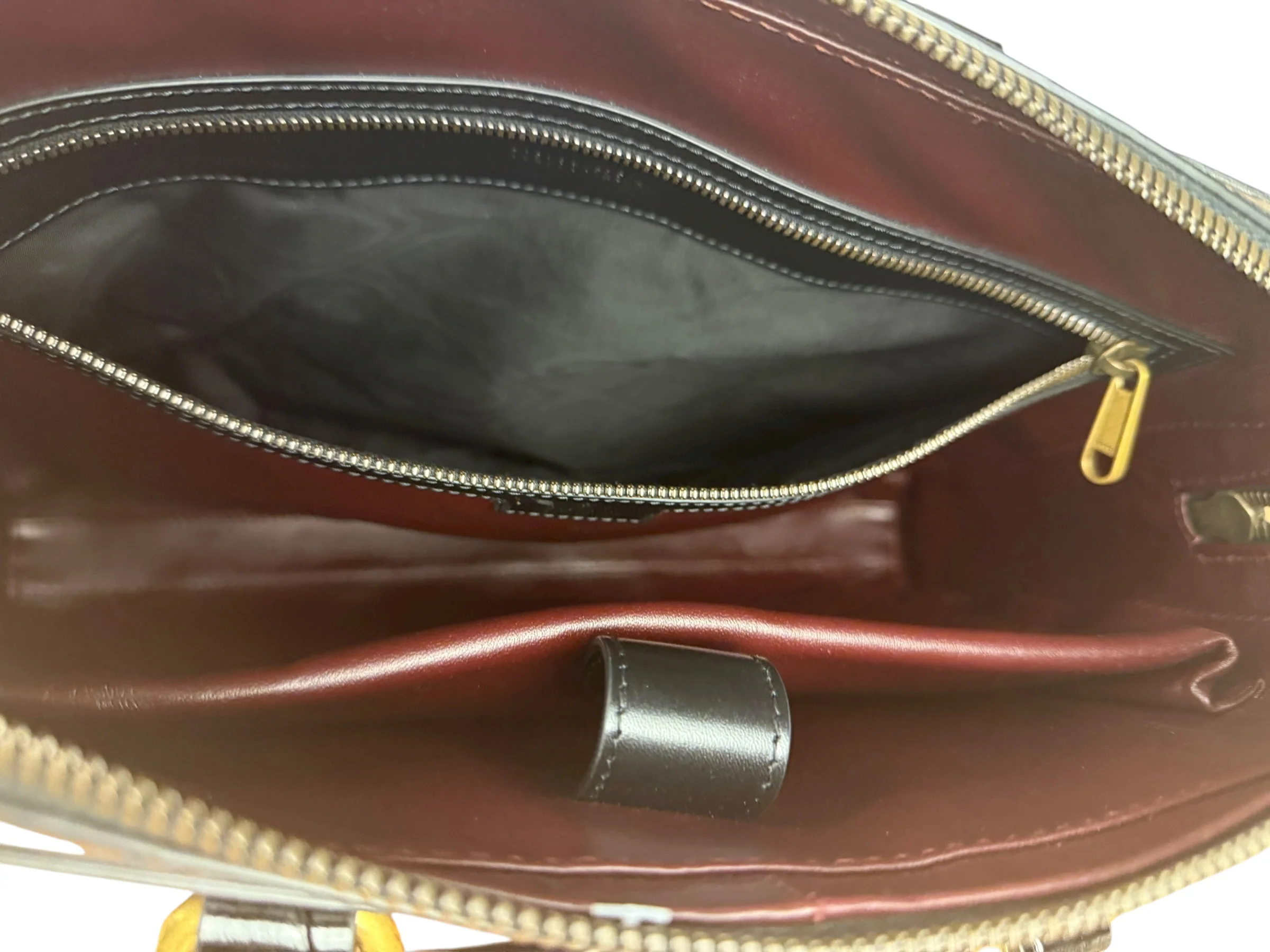 Gucci Croc-Trim Leather Briefcase - Image 9