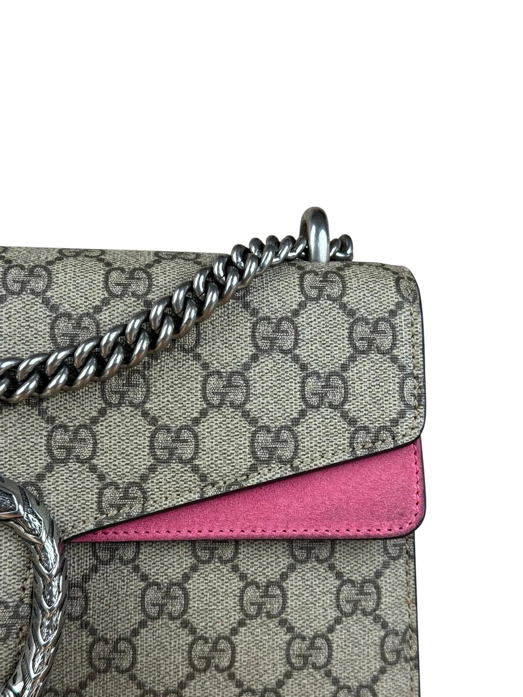 Gucci Dionysus GG Supreme Shoulder Bag Beige/Pink - Image 2