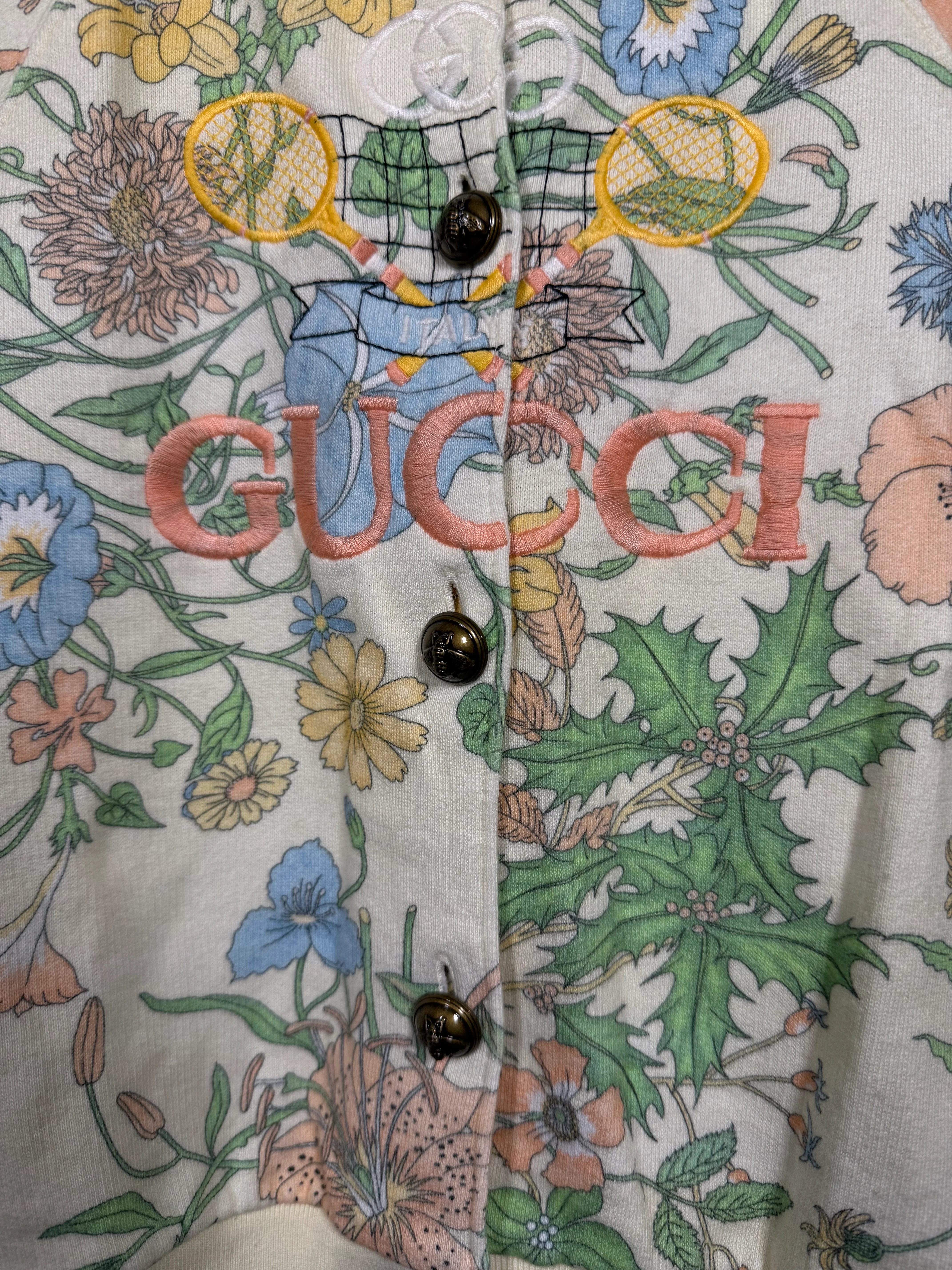 Gucci Kids Floral Button-Up Cardigan - Image 5