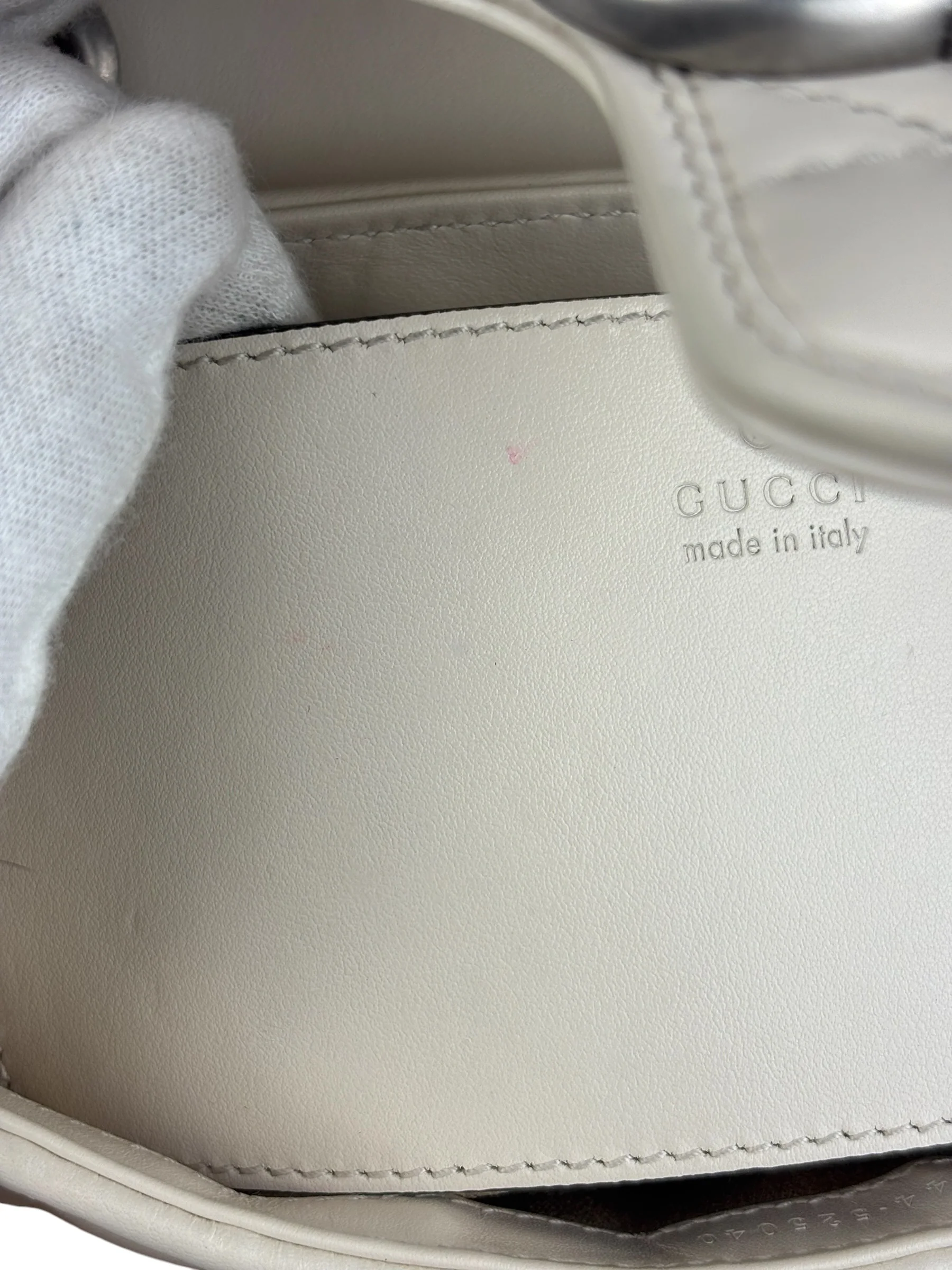 Gucci GG Marmont White Matelasse Bag - Image 15