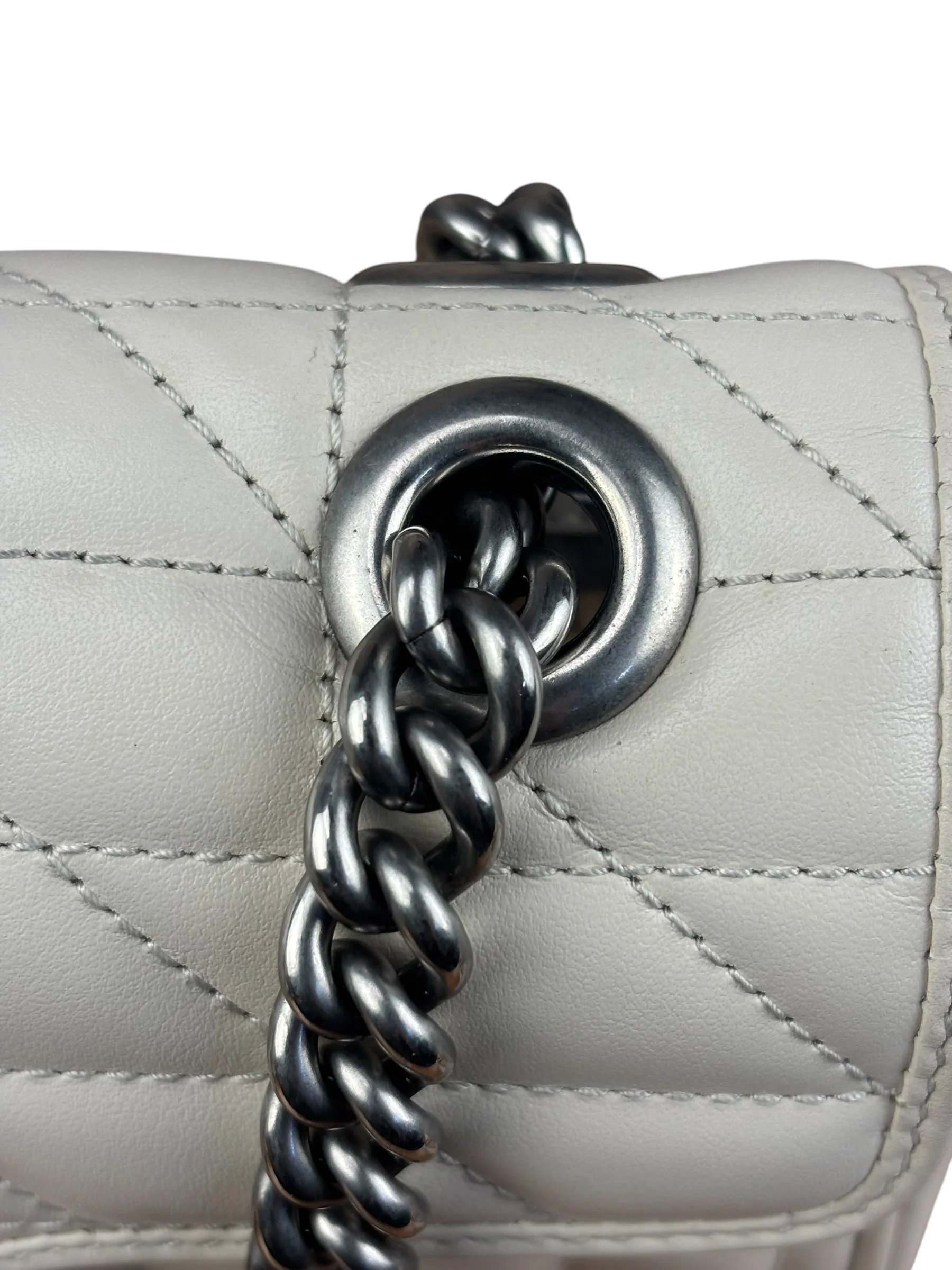 Gucci GG Marmont White Matelasse Bag - Image 21