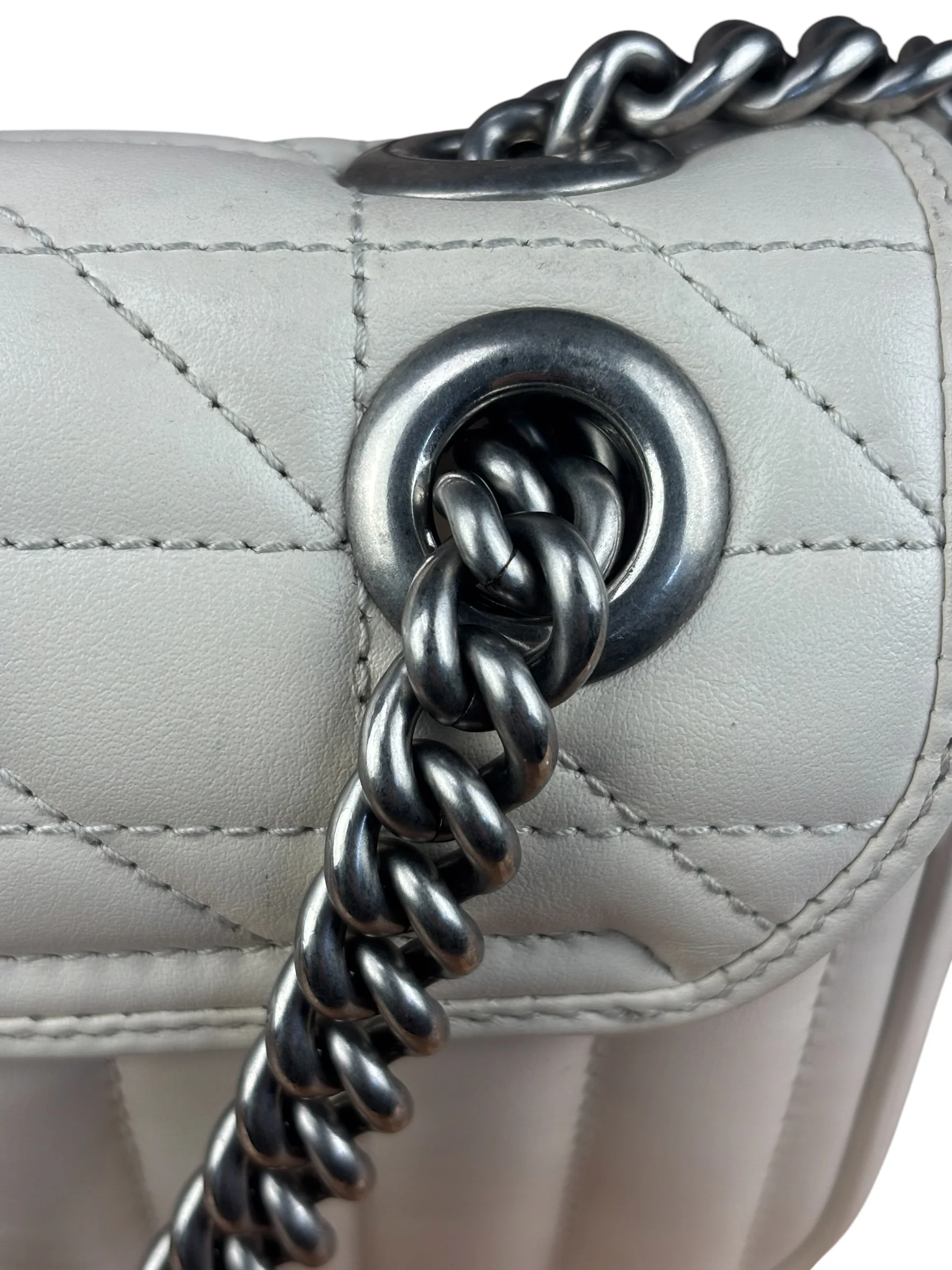 Gucci GG Marmont White Matelasse Bag - Image 22