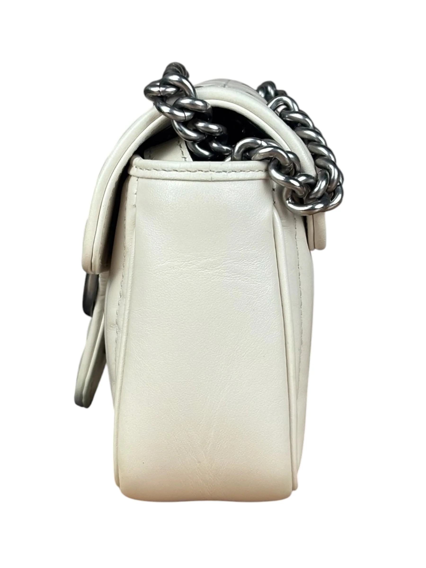 Gucci GG Marmont White Matelasse Bag - Image 6