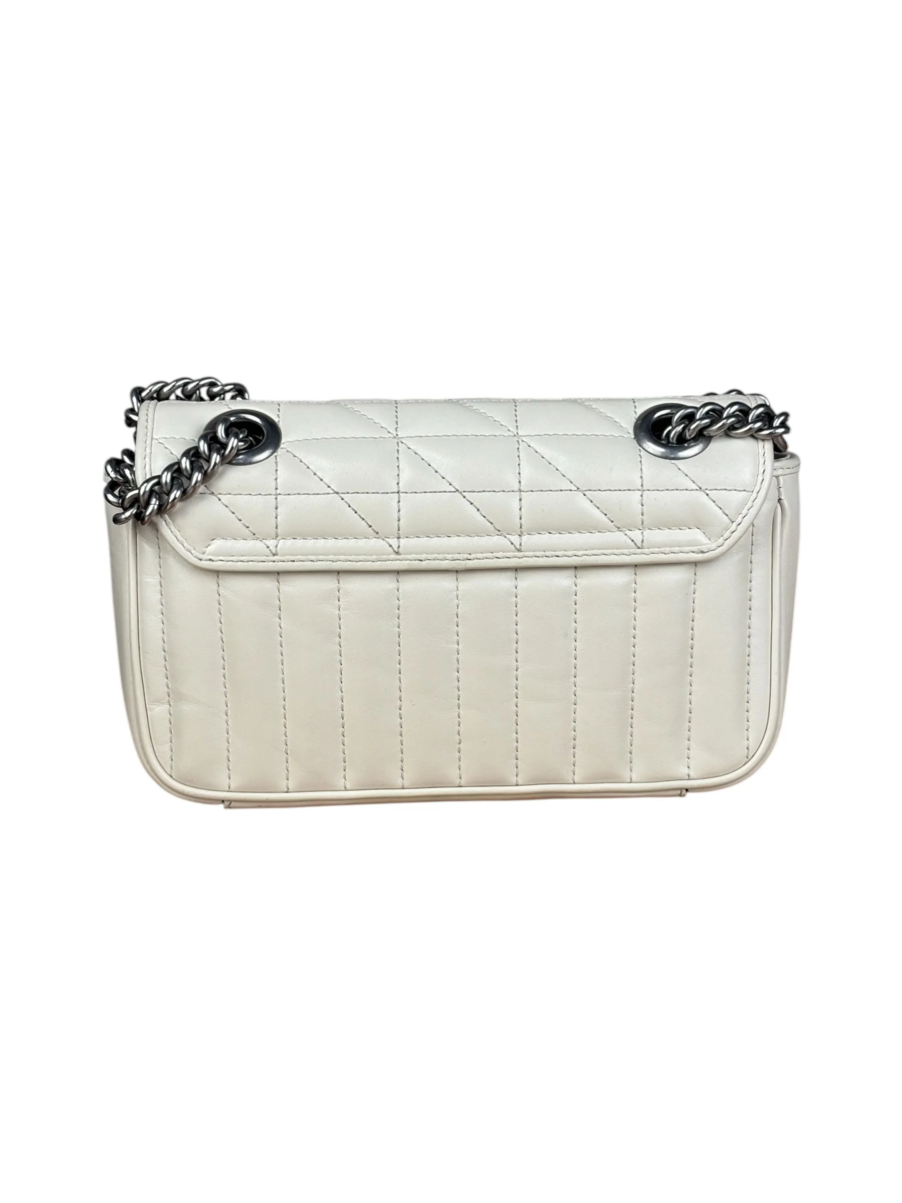 Gucci GG Marmont White Matelasse Bag - Image 7