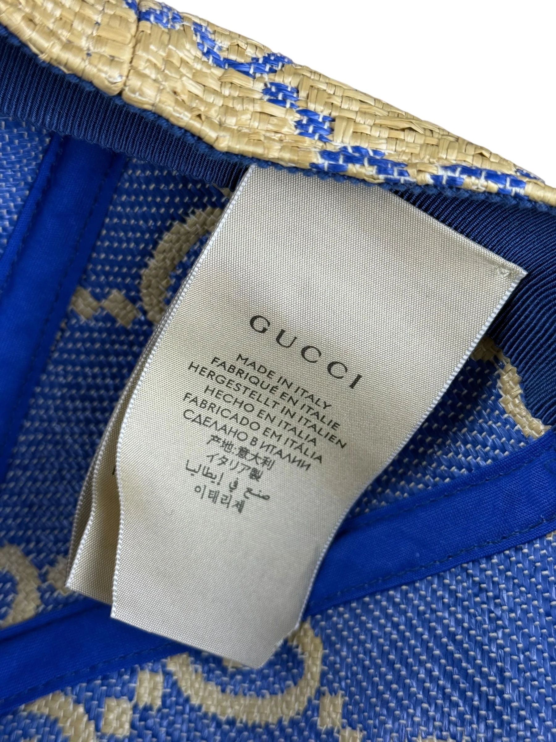 Gucci GG Raffia Baseball Cap - Image 7
