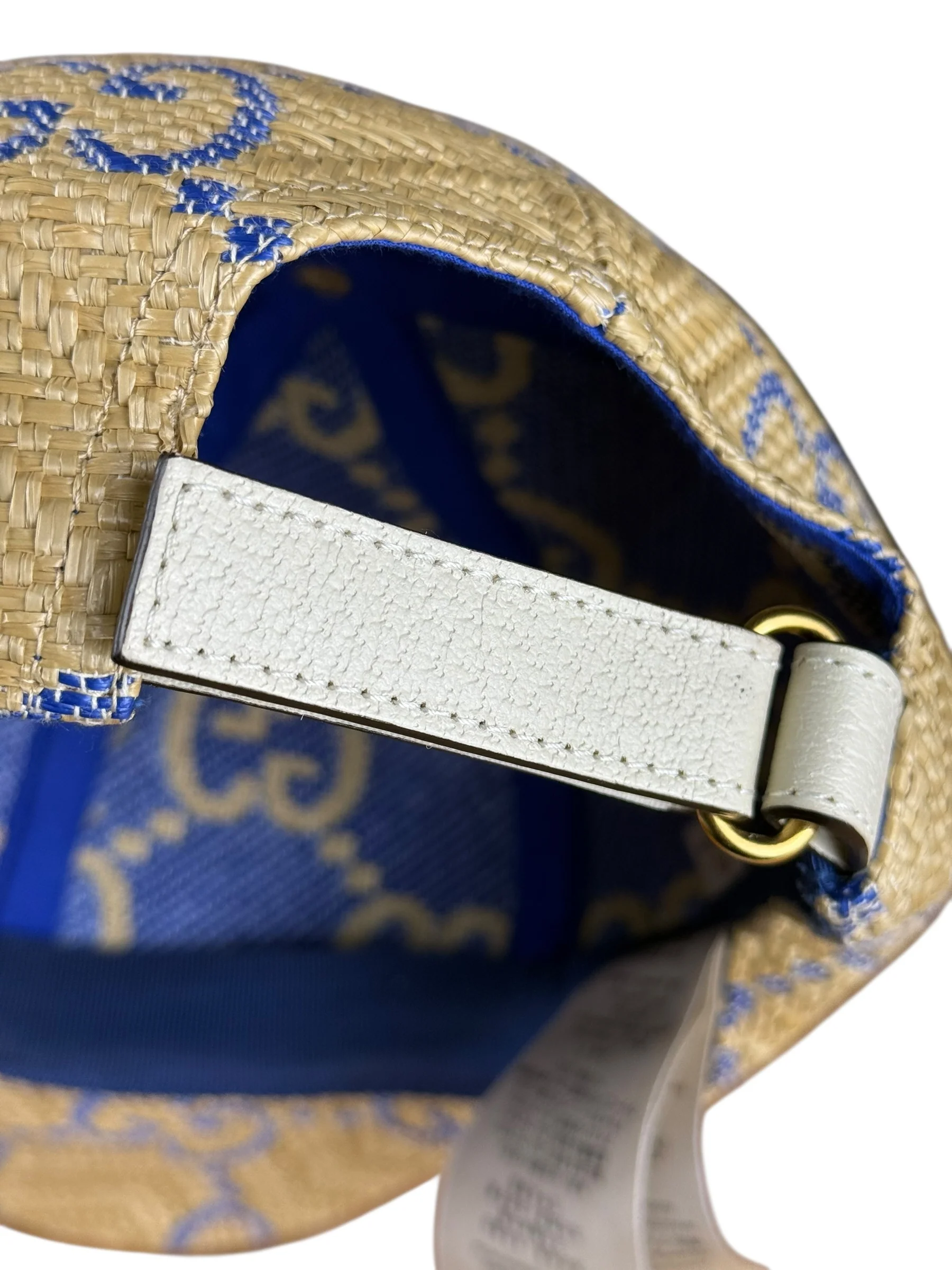 Gucci GG Raffia Baseball Cap - Image 8