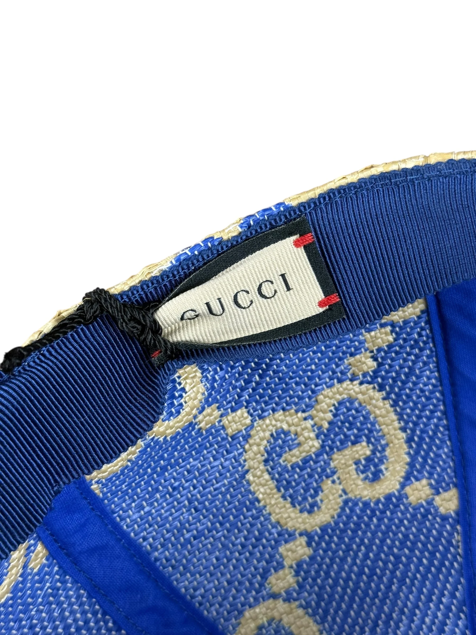 Gucci GG Raffia Baseball Cap - Image 9