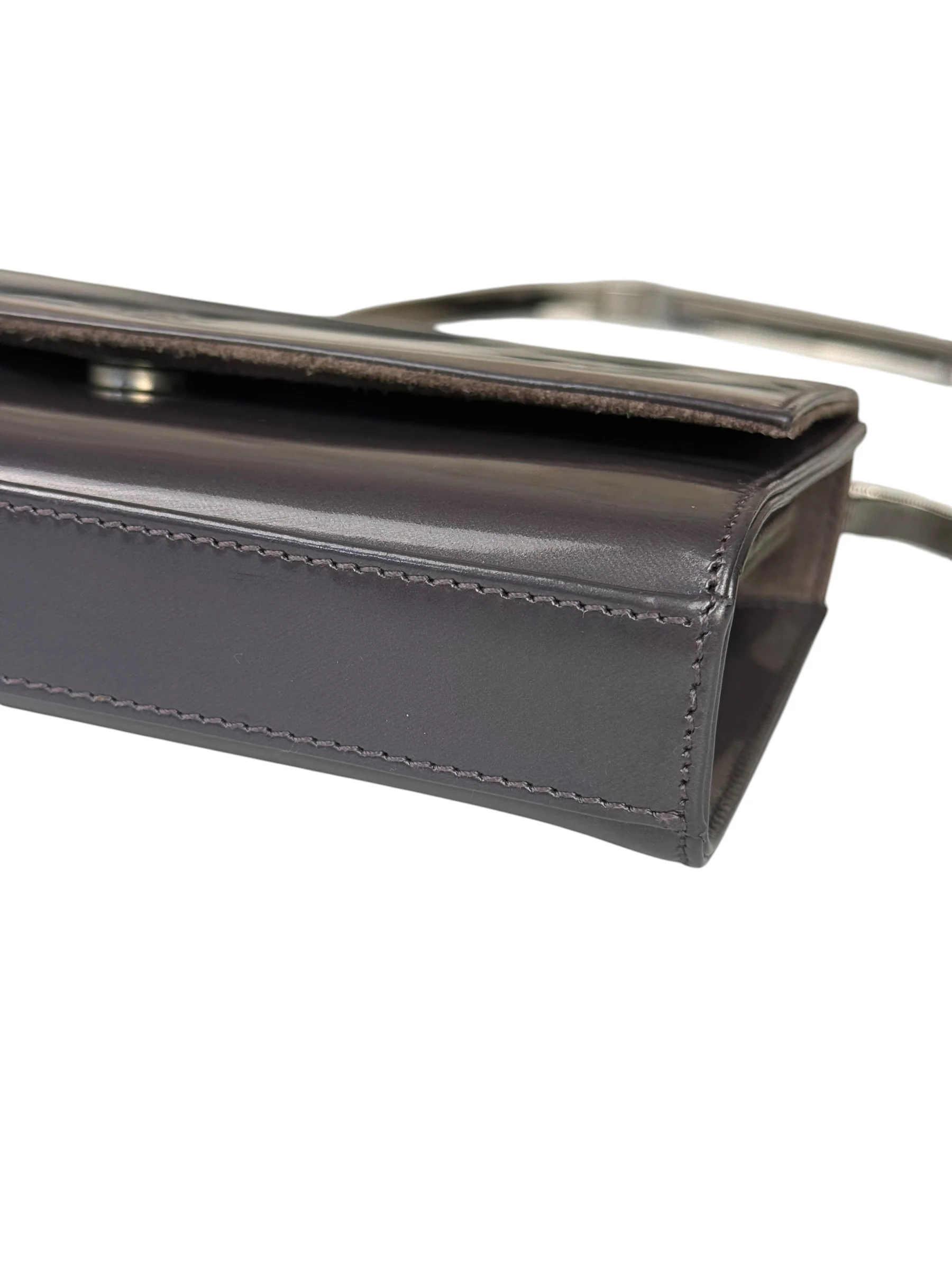 Gucci Grey Patent Leather Flap Mini Shoulder Bag - Image 14