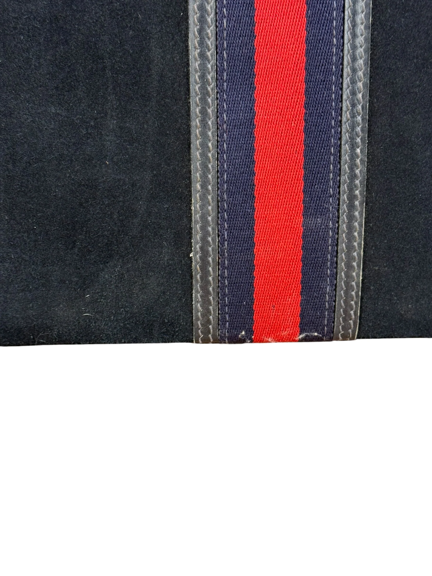 Gucci Navy Suede Vintage Briefcase - Image 12