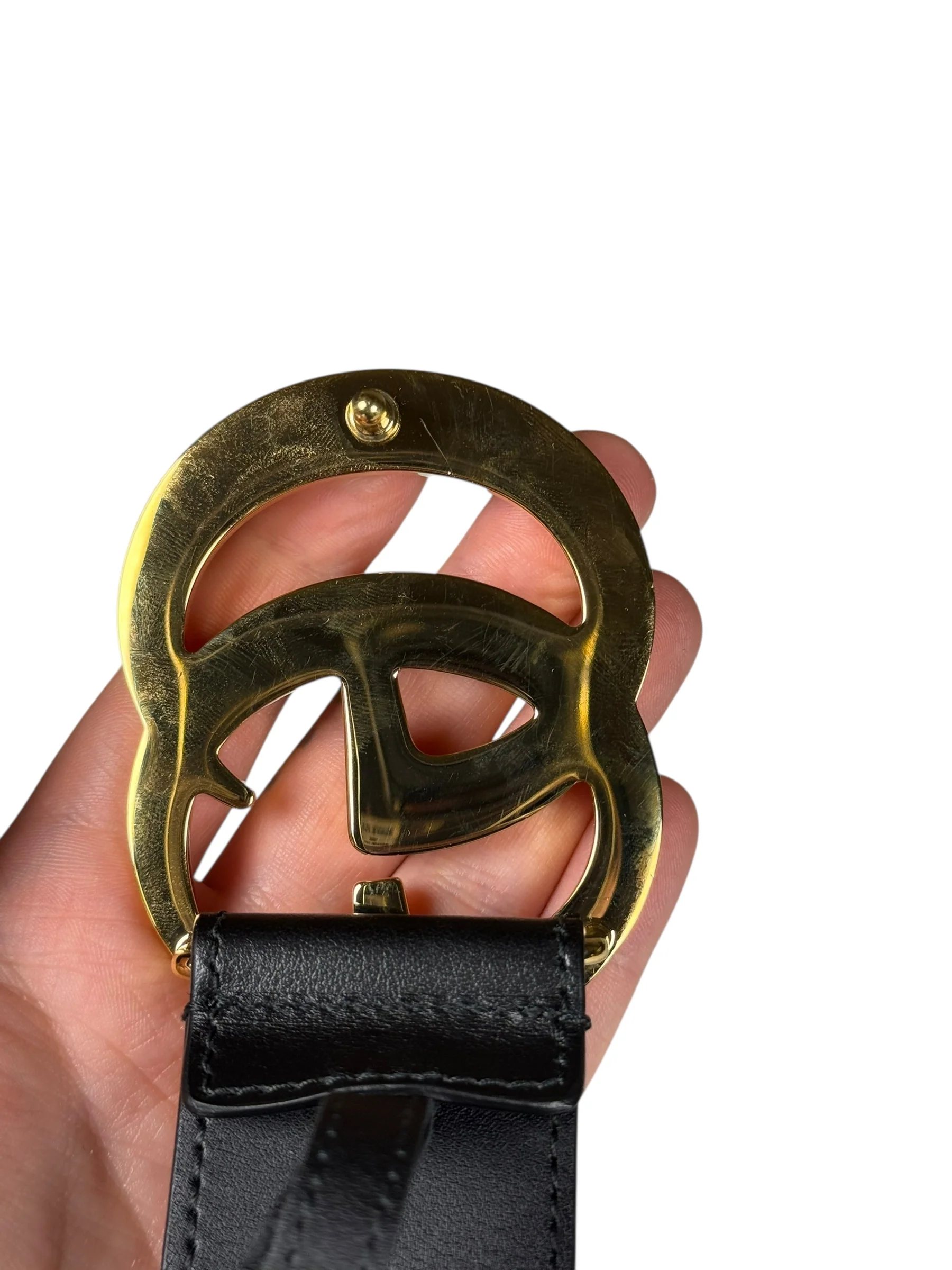 Gucci Puff Monogram GG Buckle Belt - Image 6