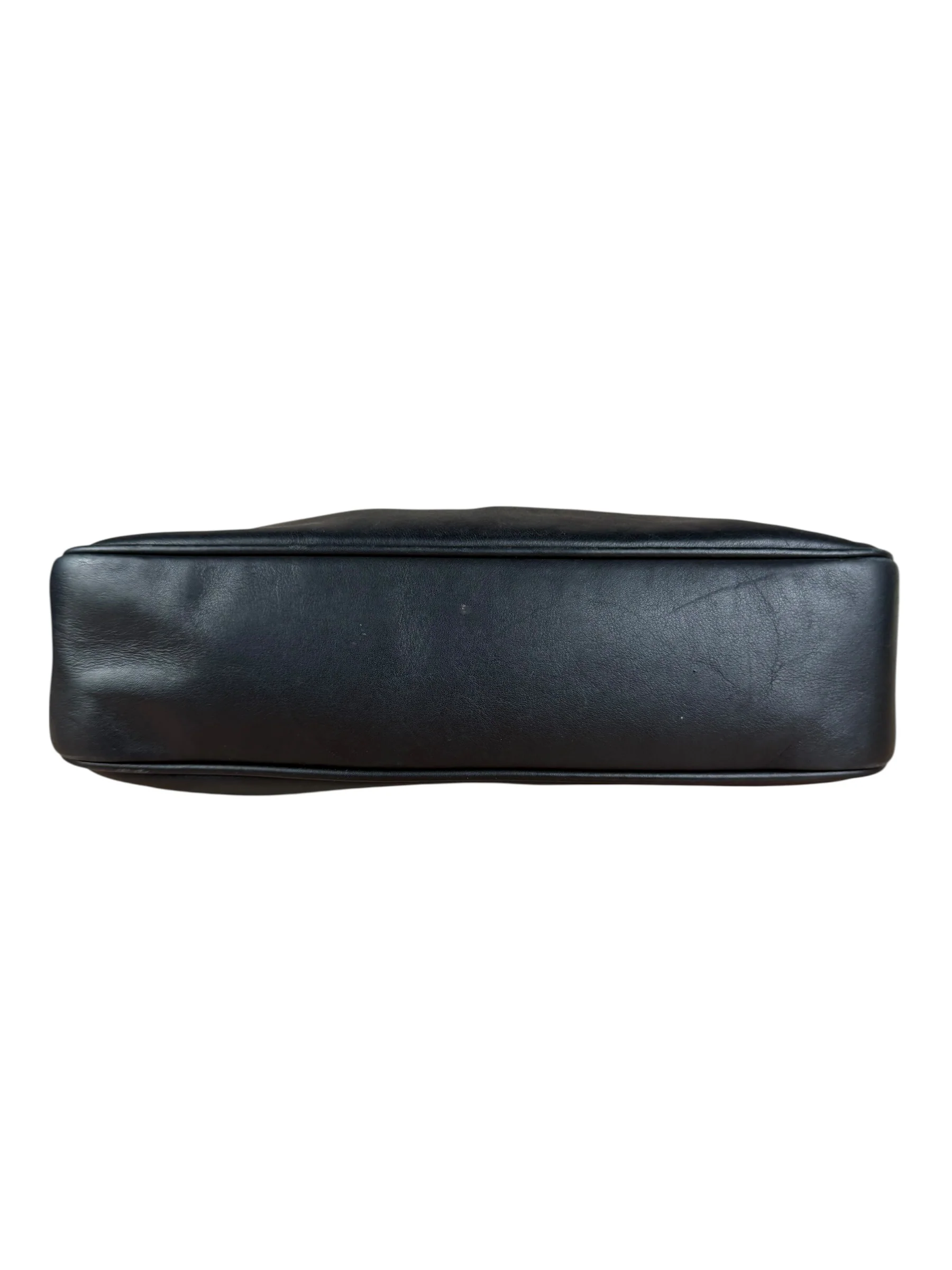 Gucci Vintage Black Leather Bamboo Shoulder Bag - Image 12