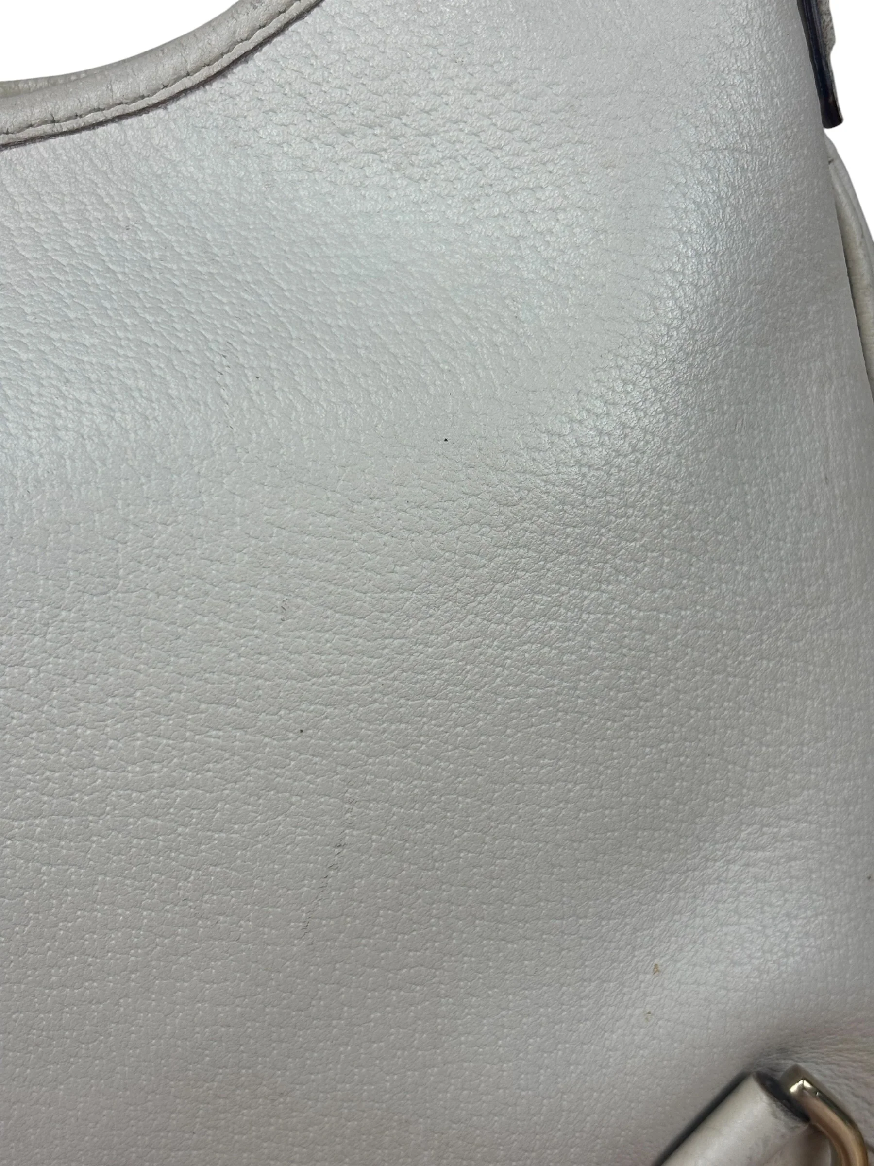 Gucci Vintage Ivory Leather D-Ring Shoulder Bag - Image 20
