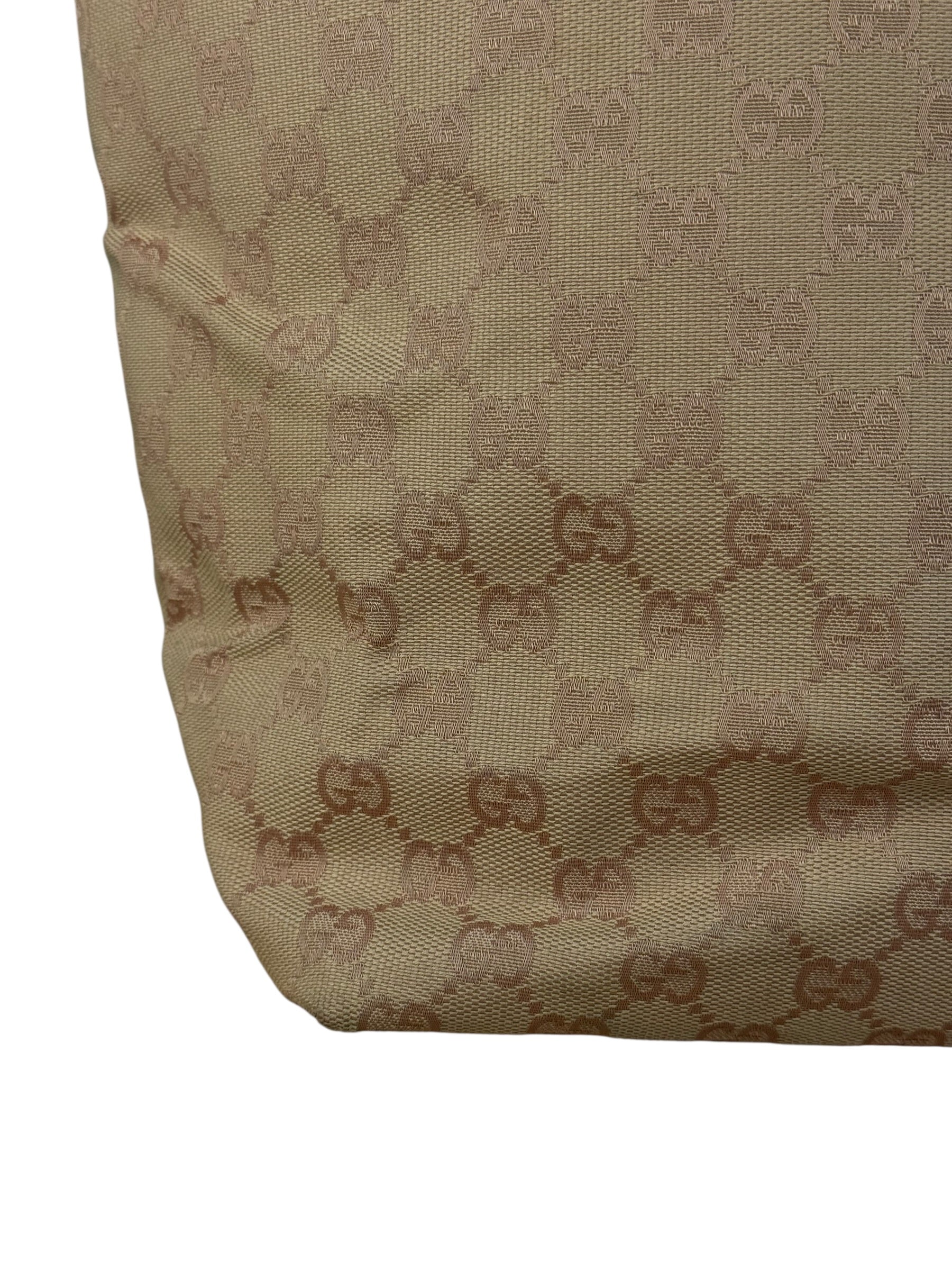 Gucci Vintage Pink Canvas Large Tote Bag - Image 11