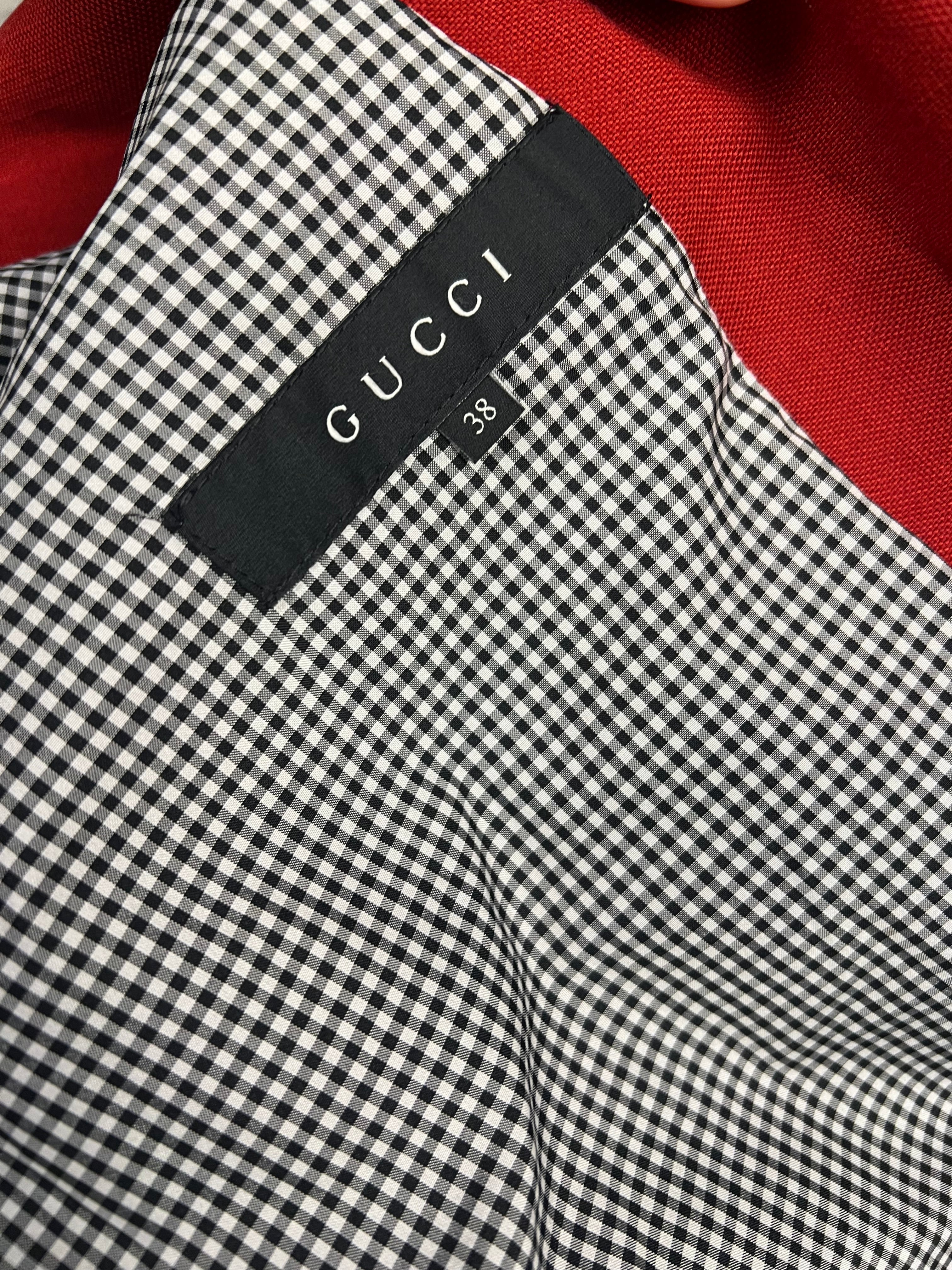 Gucci Vintage Red Trench Coat - Image 12