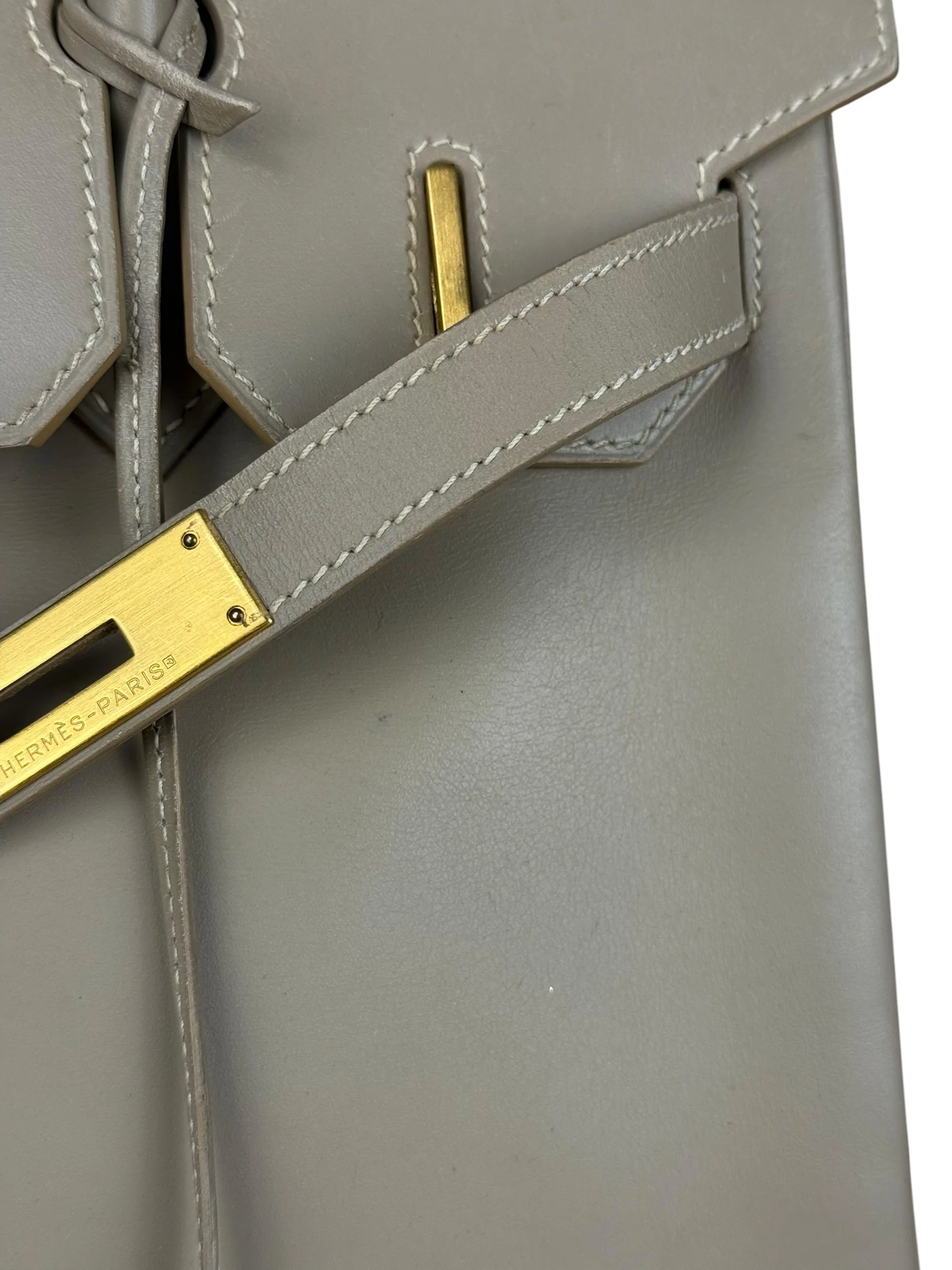 Hermes Birkin 30 Argile Box Brushed Gold 2003 - Image 15