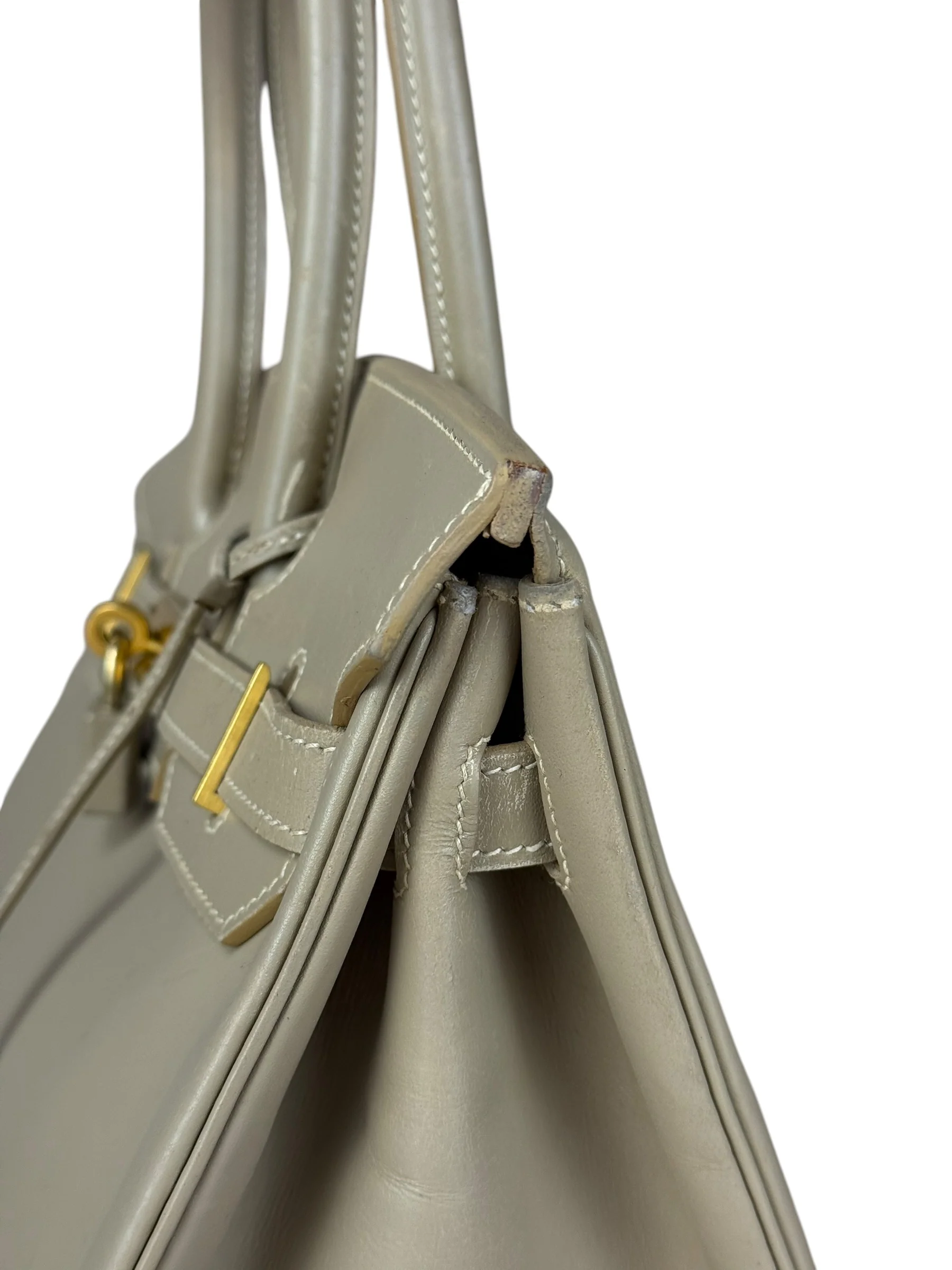 Hermes Birkin 30 Argile Box Brushed Gold 2003 - Image 22