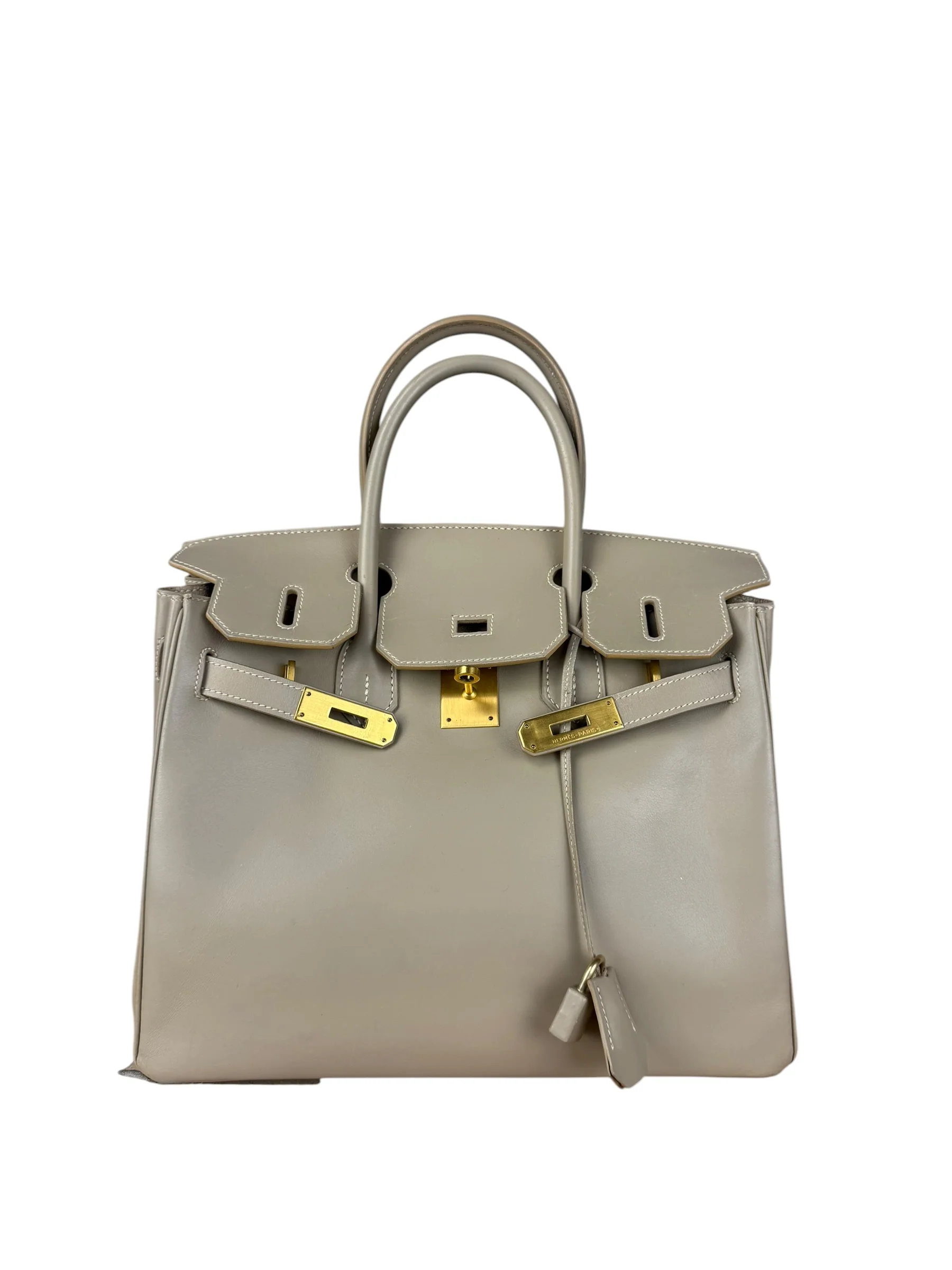 Hermes Birkin 30 Argile Box Brushed Gold 2003 - Image 6