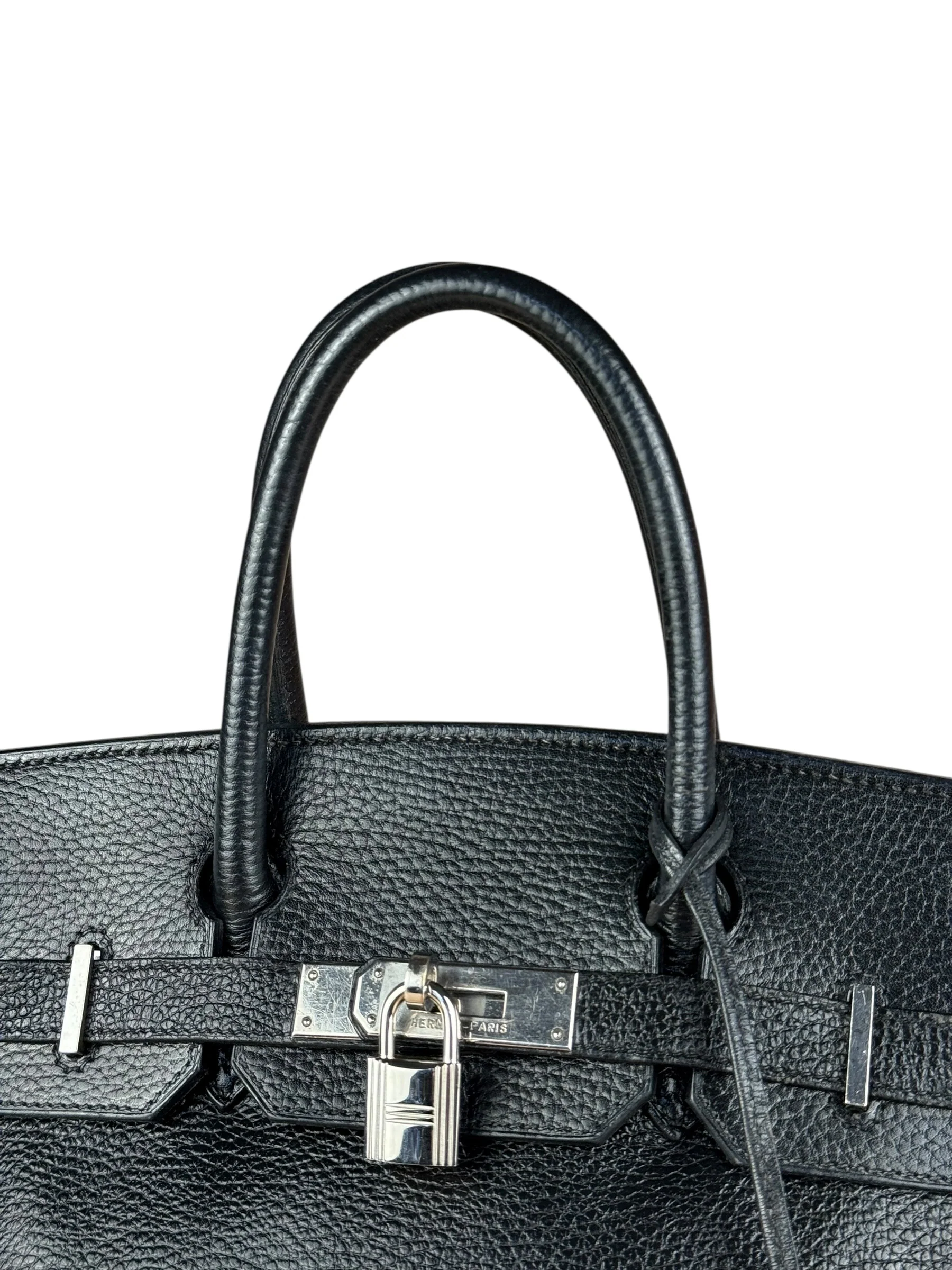 Hermes Birkin 30 Black Togo Leather Handbag 2002 - Image 10
