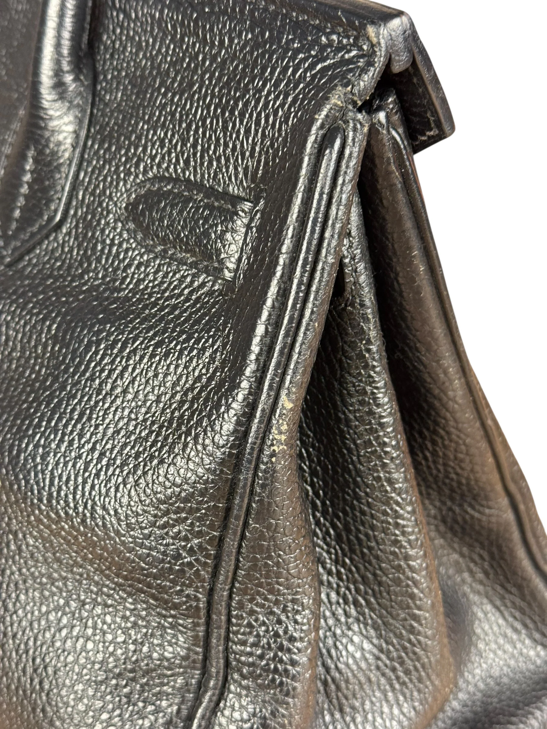 Hermes Birkin 30 Black Togo Leather Handbag 2002 - Image 19
