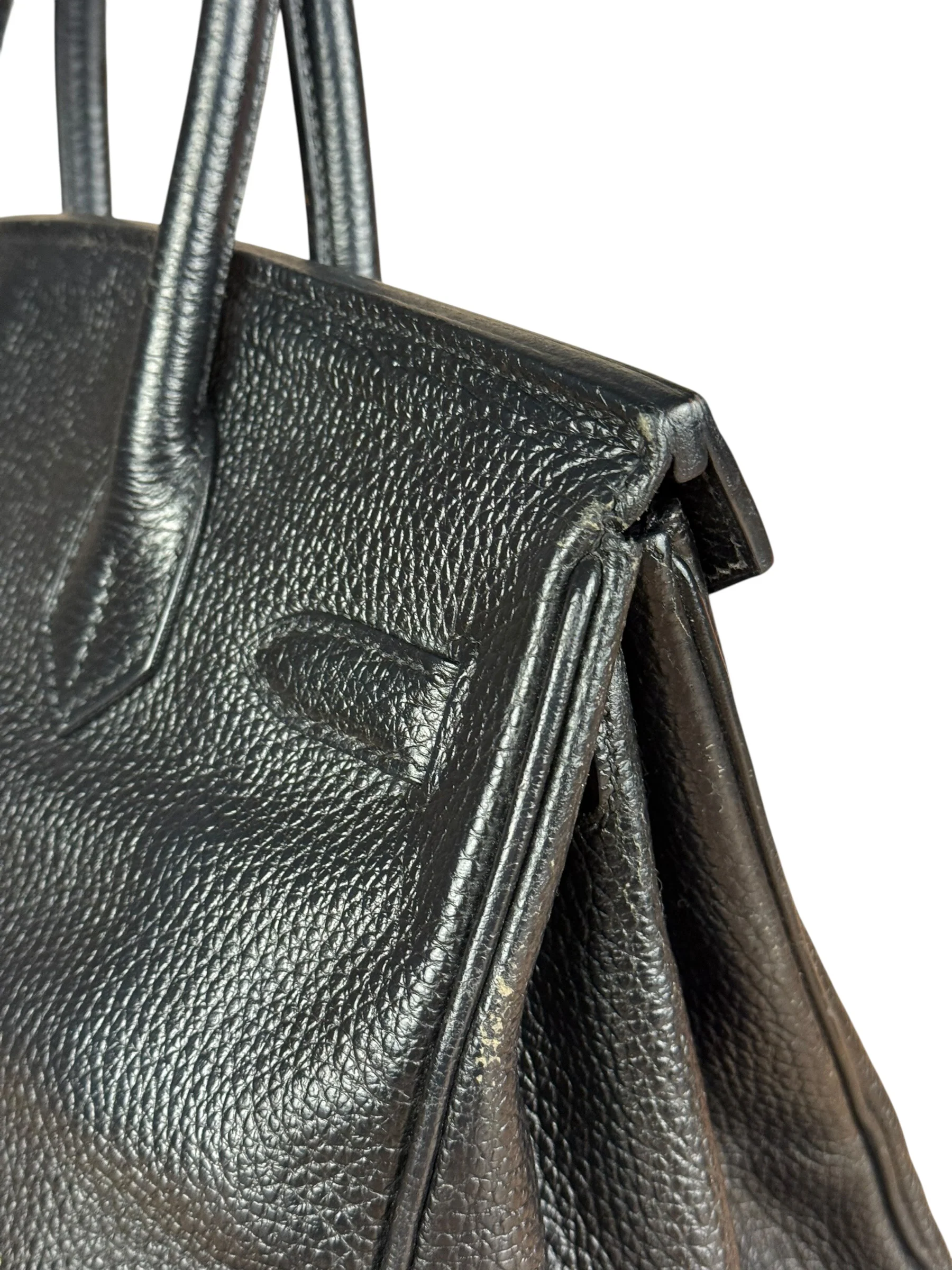 Hermes Birkin 30 Black Togo Leather Handbag 2002 - Image 20