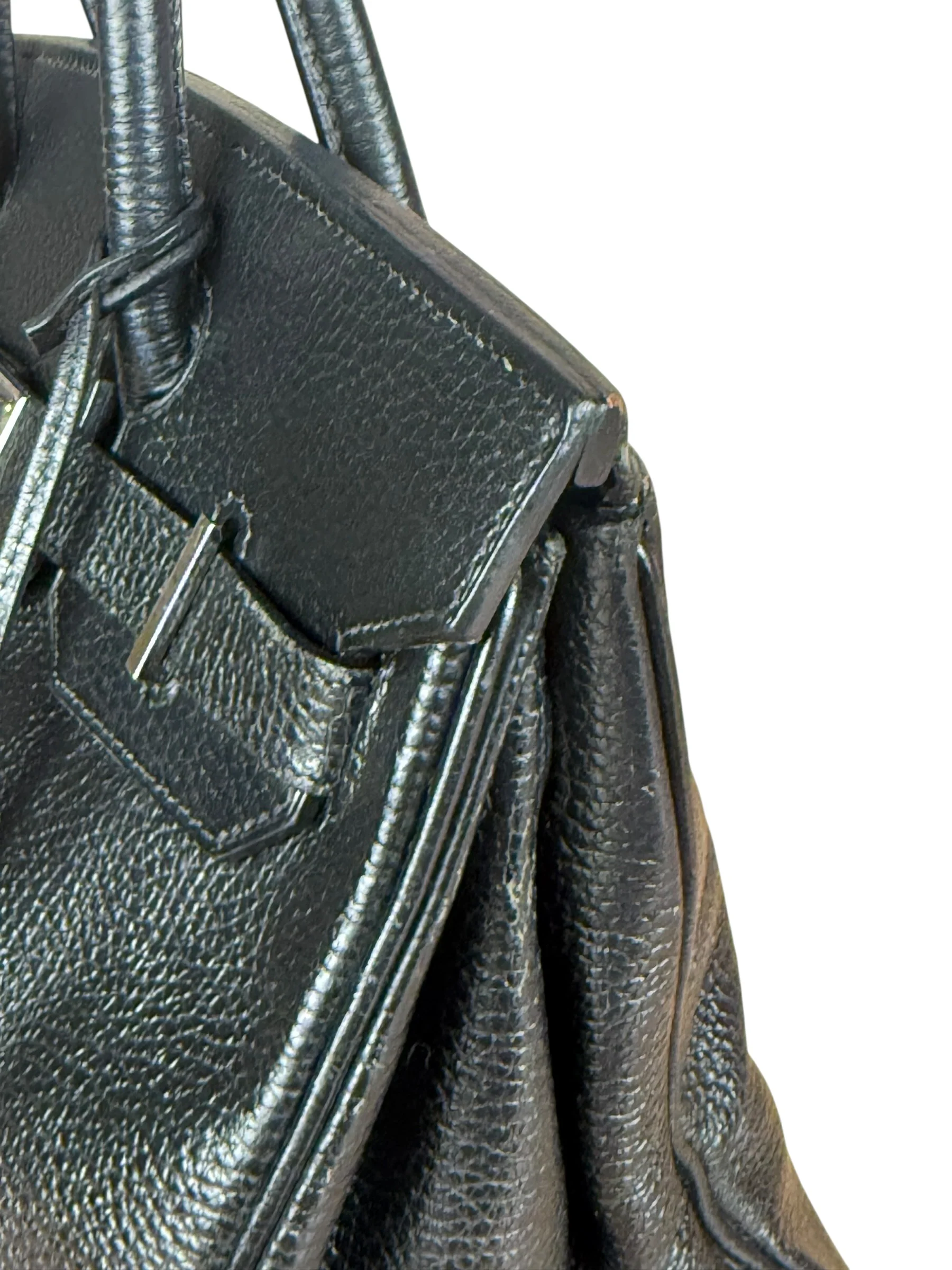 Hermes Birkin 30 Black Togo Leather Handbag 2002 - Image 21