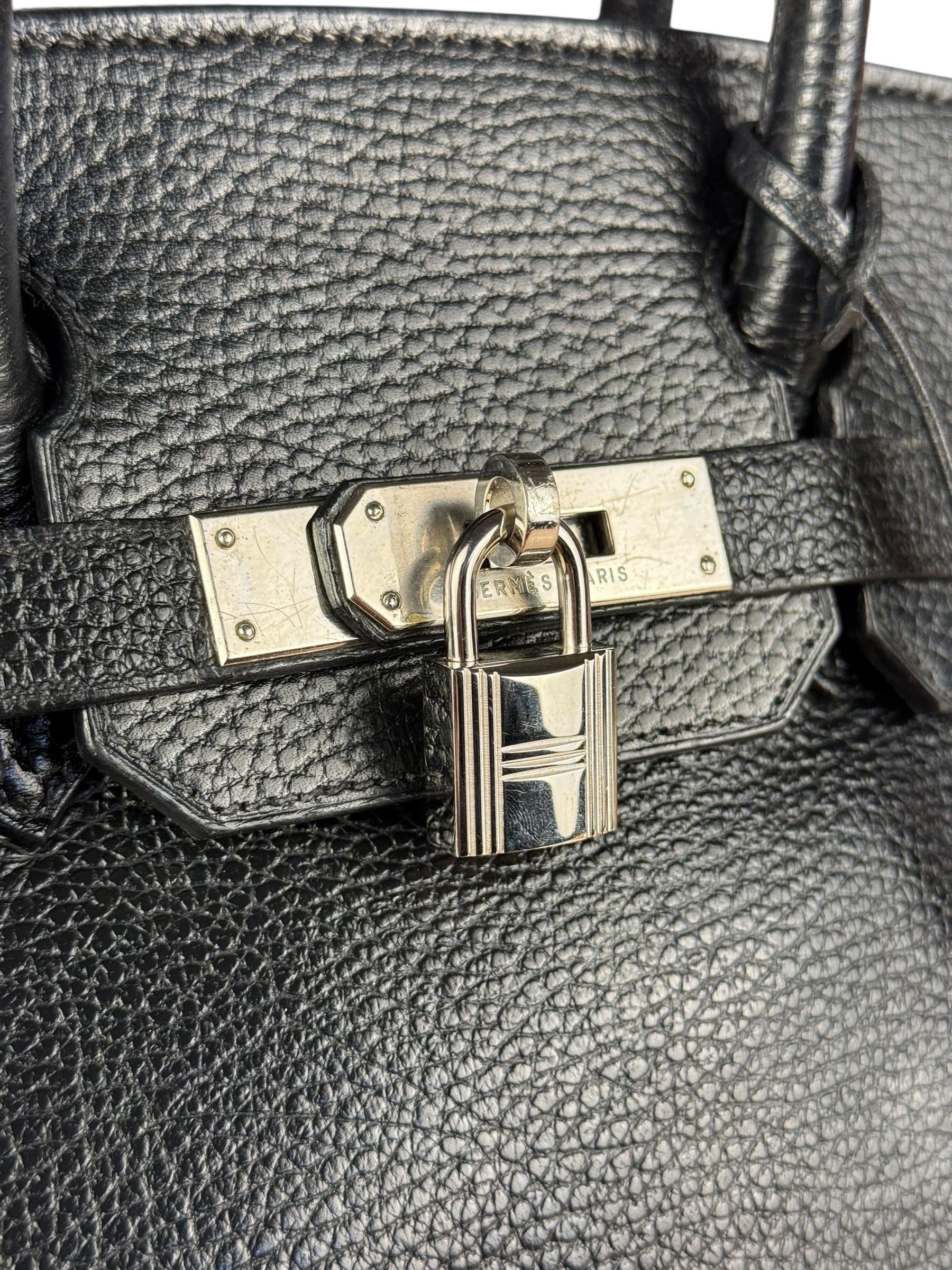 Hermes Birkin 30 Black Togo Leather Handbag 2002 - Image 23