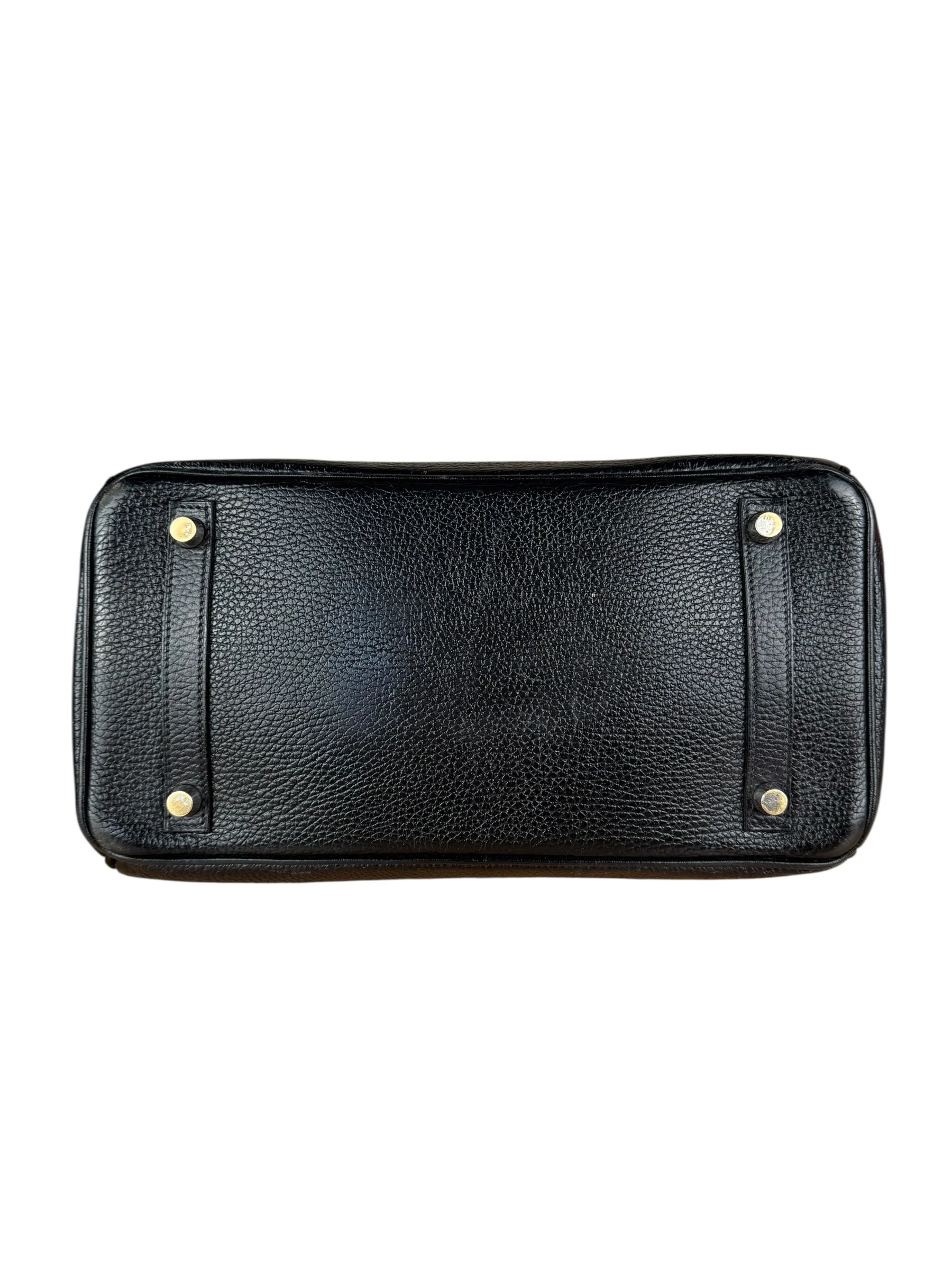 Hermes Birkin 30 Black Togo Leather Handbag 2002 - Image 24
