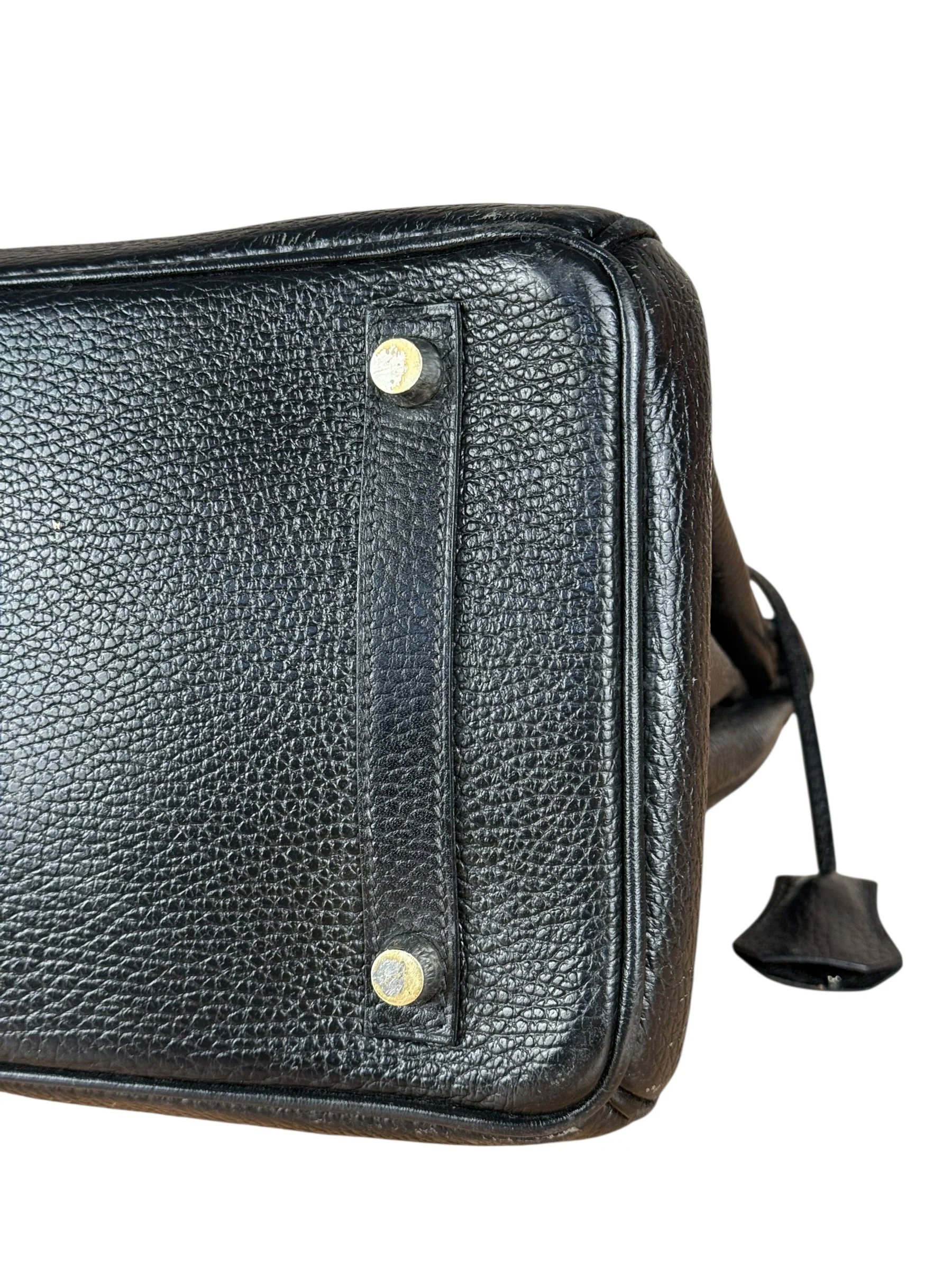 Hermes Birkin 30 Black Togo Leather Handbag 2002 - Image 25