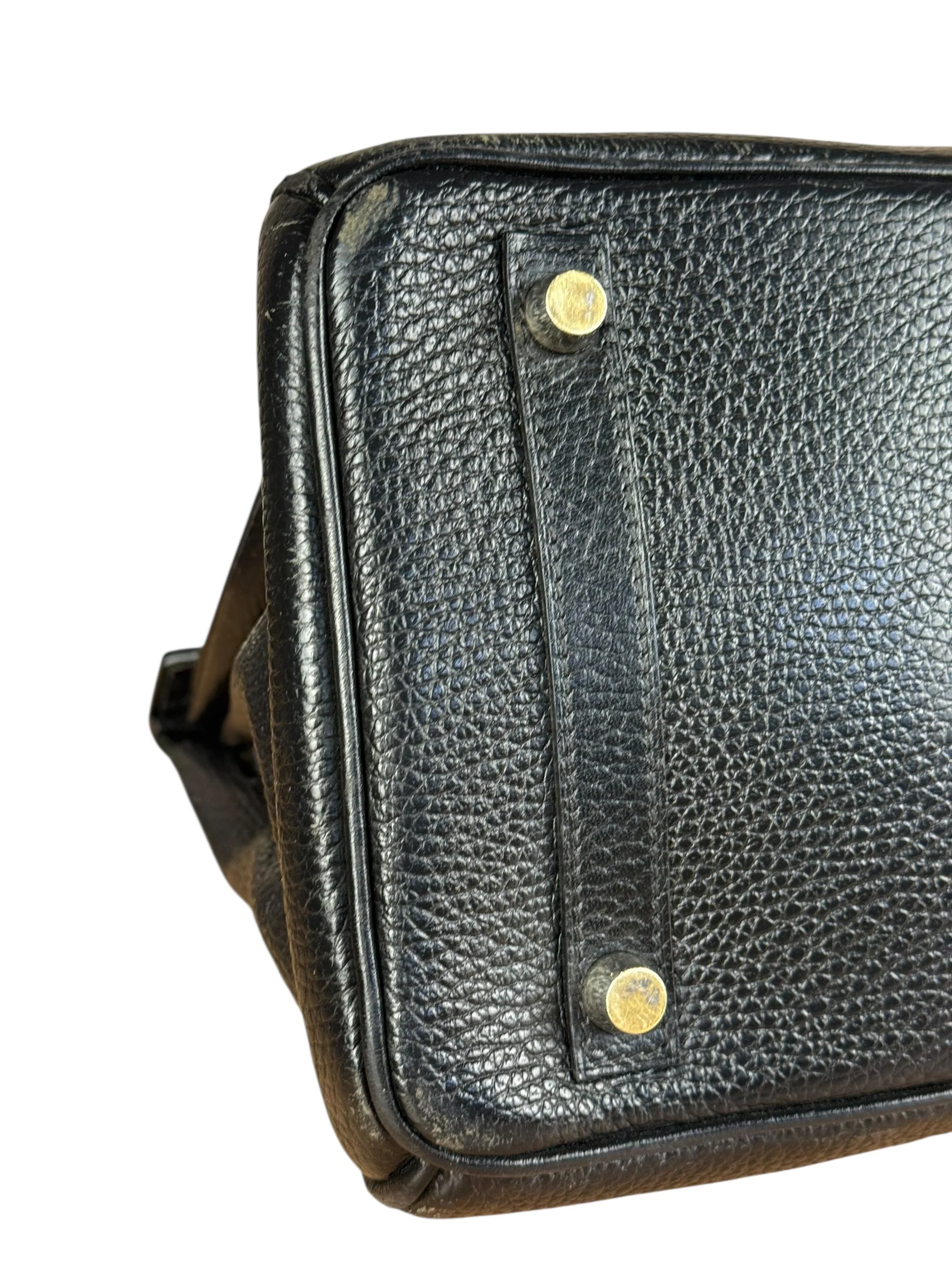 Hermes Birkin 30 Black Togo Leather Handbag 2002 - Image 26