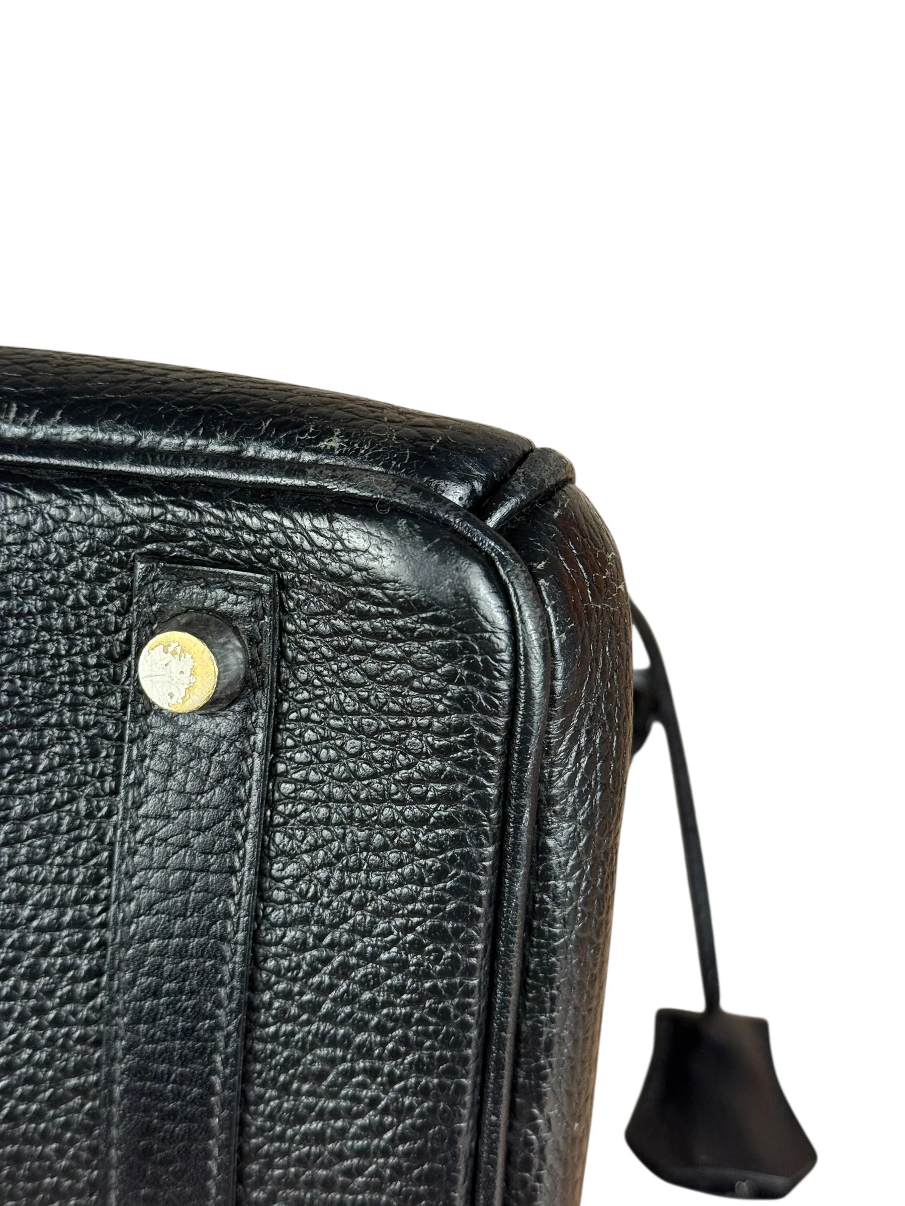Hermes Birkin 30 Black Togo Leather Handbag 2002 - Image 27