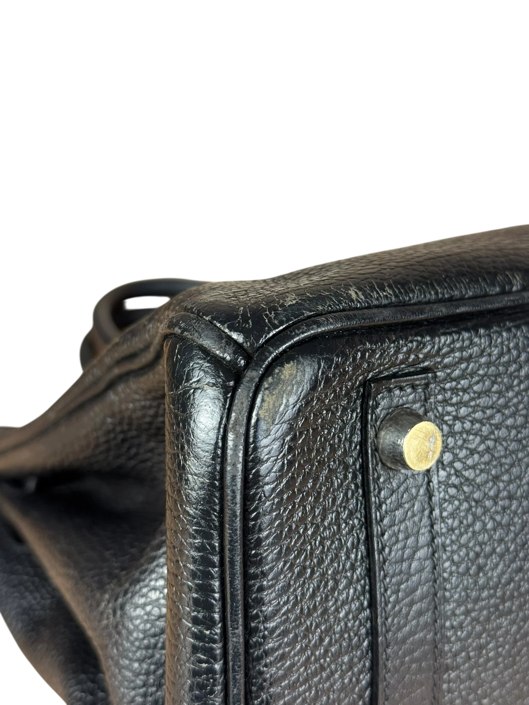 Hermes Birkin 30 Black Togo Leather Handbag 2002 - Image 28